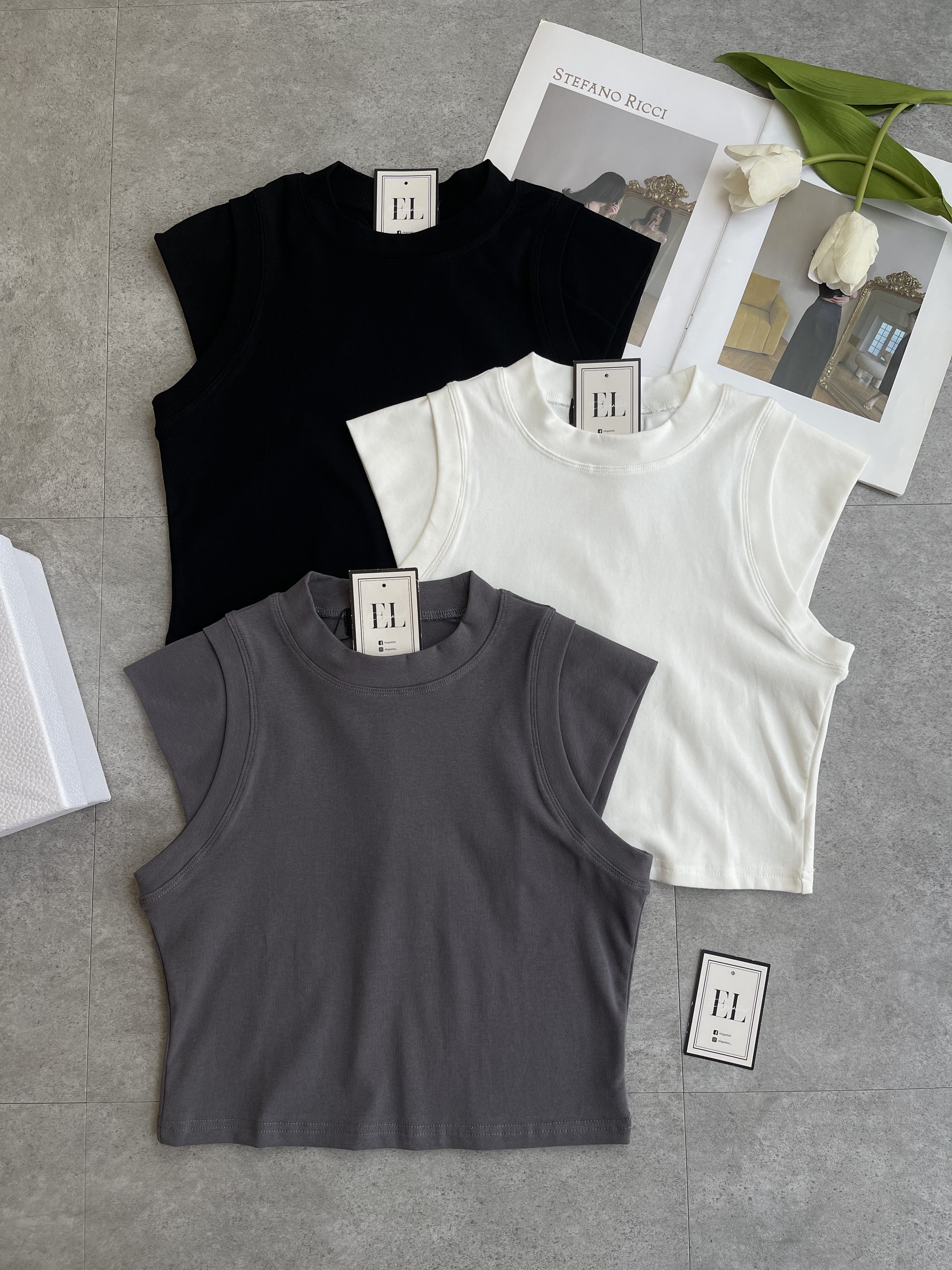 半截袖Crop Tee