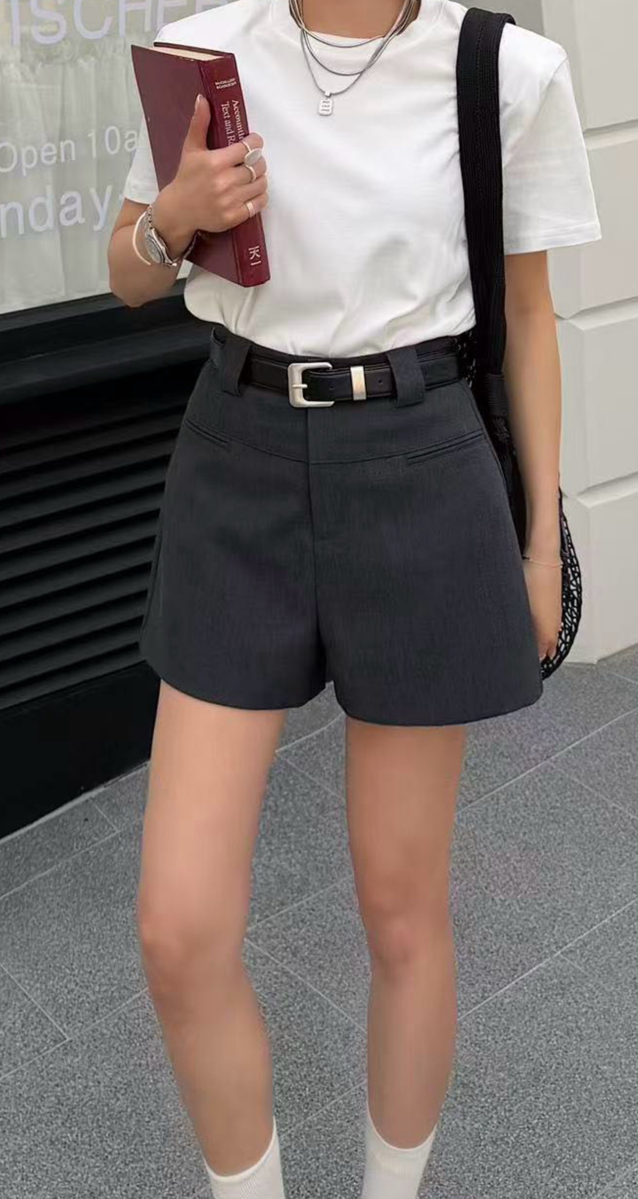 (BO-MAY) 《高品》 西装短裤-腰带