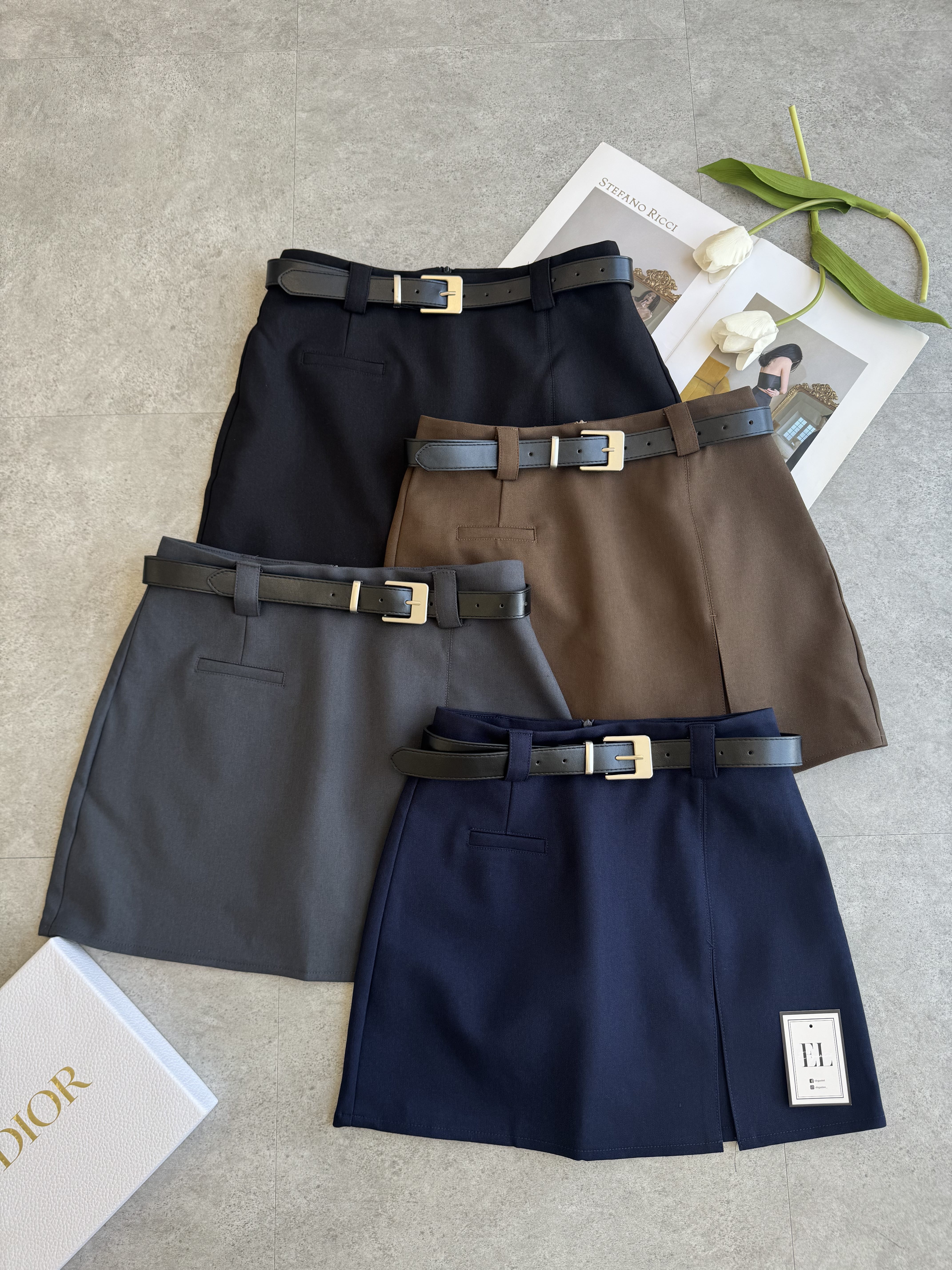 时髦侧开叉（厚西装高质感）