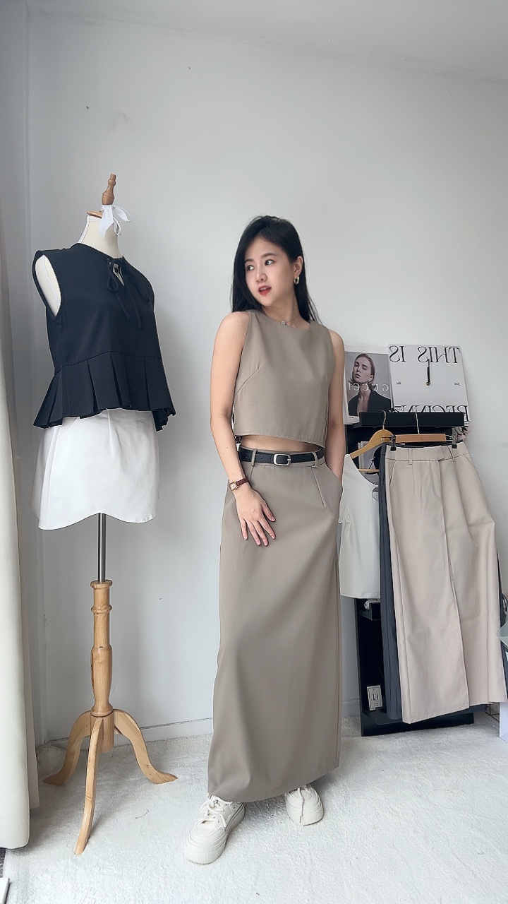 滑面内Cut Top套装