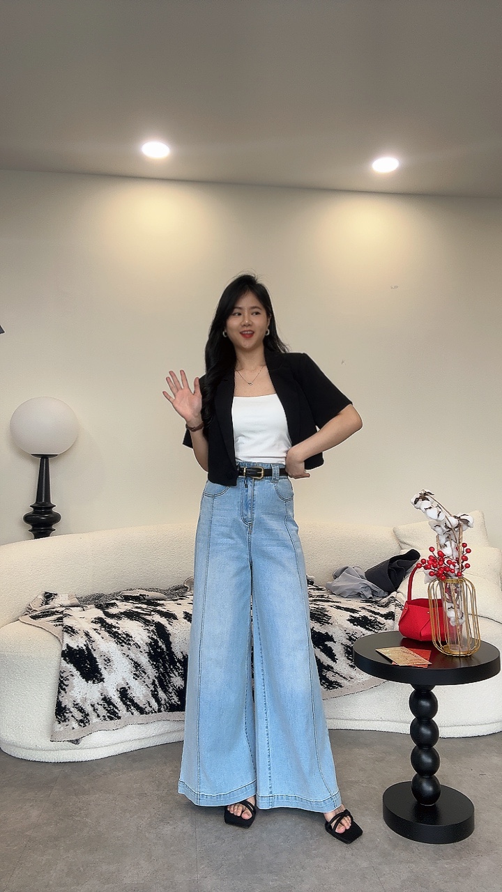 NEW牛仔直筒长裤