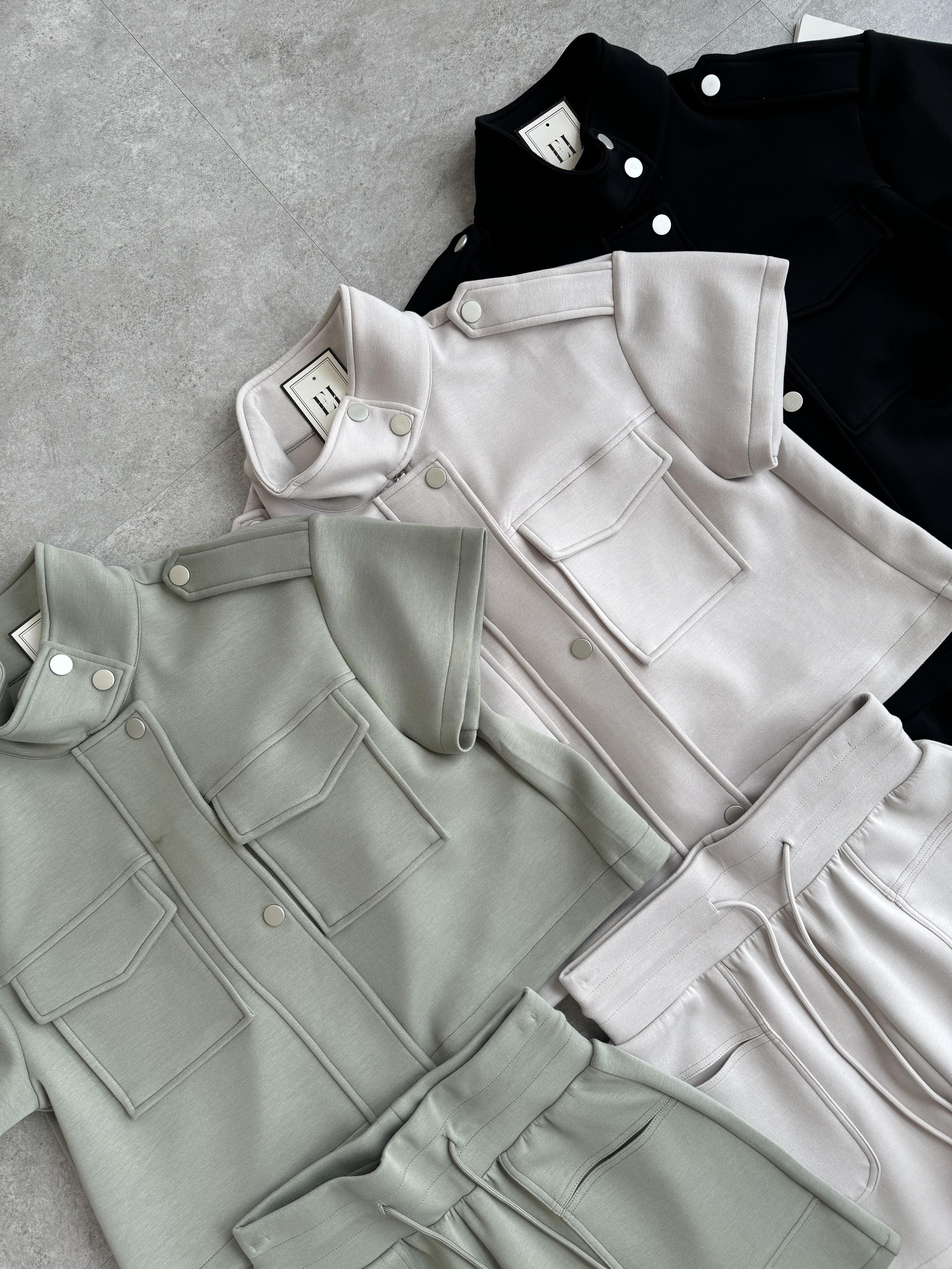 baby肌感棉高领短裤休闲套装