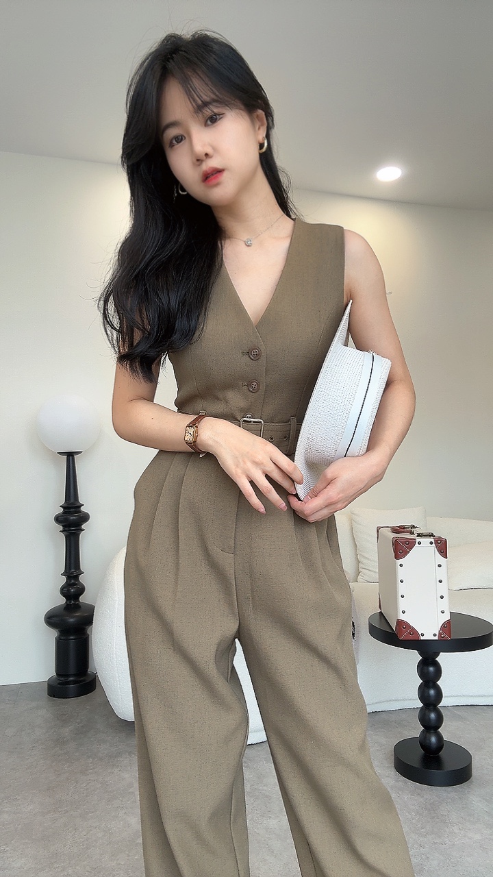 《EL高级系列》 西装纹路连体裤