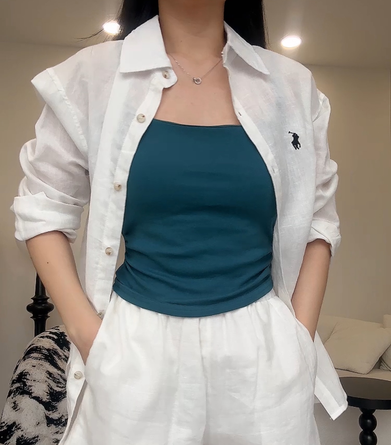 收腰皱褶吊带背心（热销🔥）