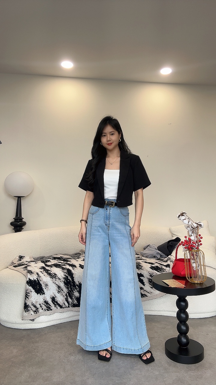 NEW牛仔直筒长裤