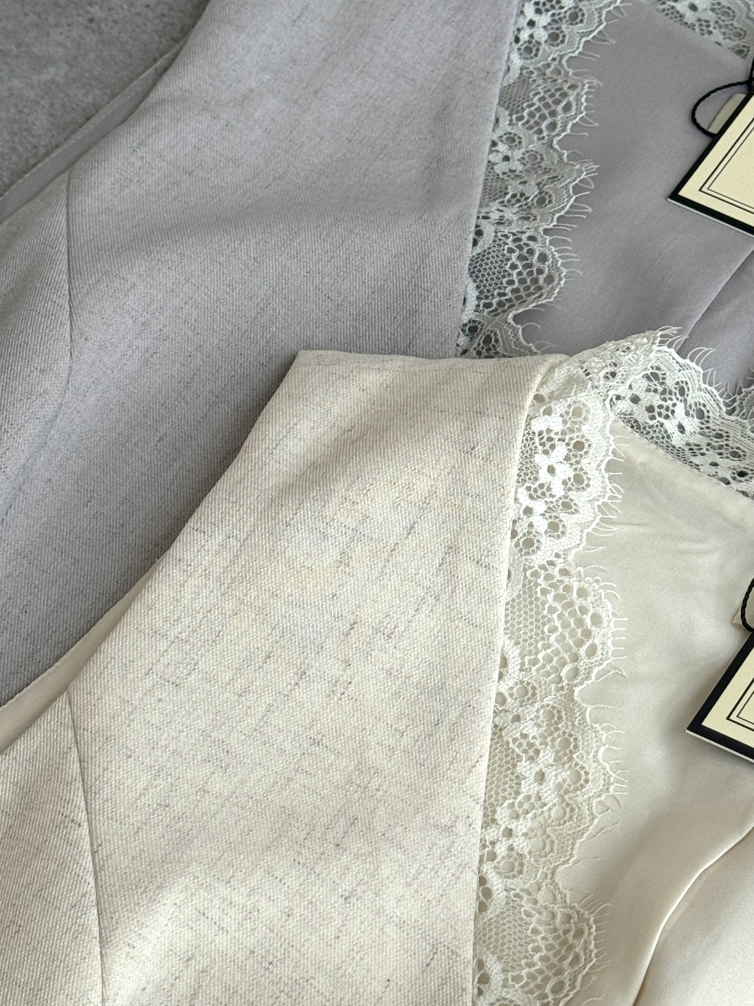 《高级系列》 西装纹路蕾丝边马甲