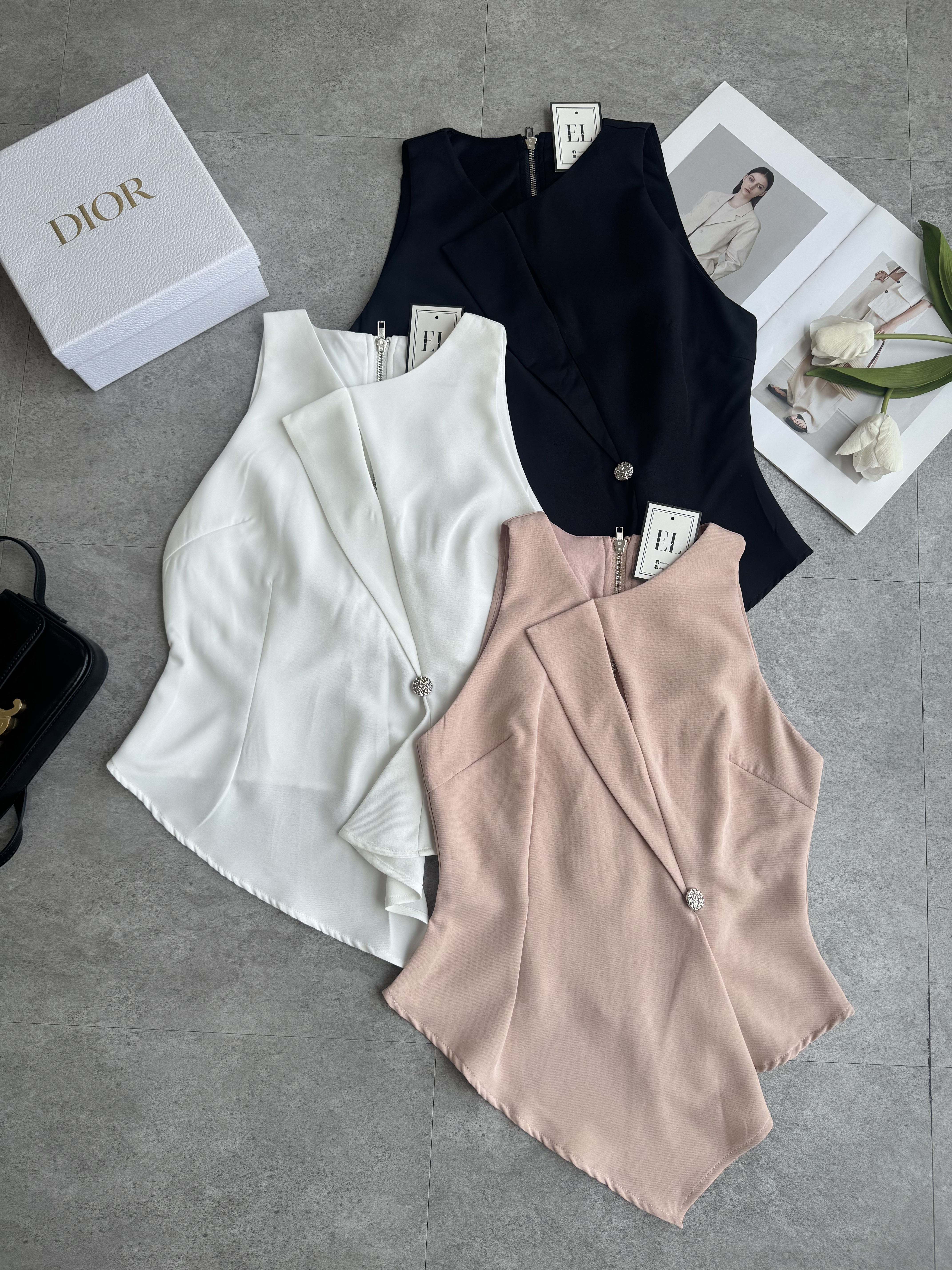 长版知性内cut设计感 Top