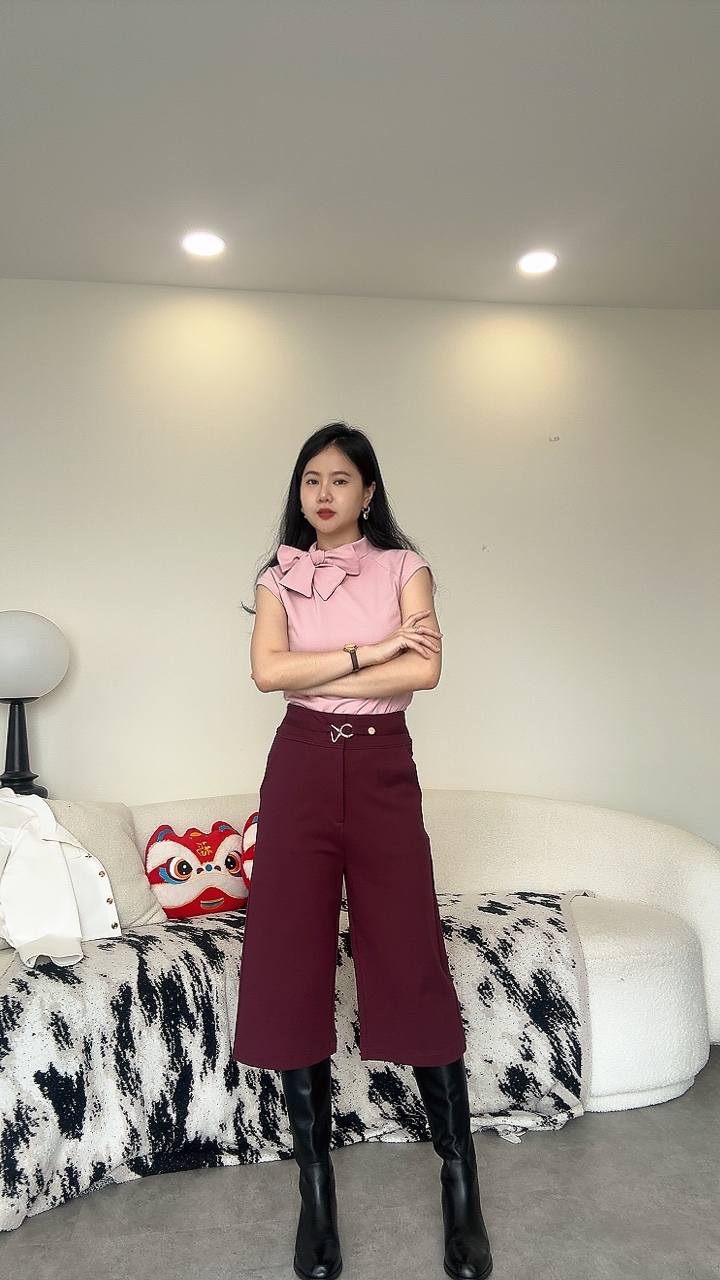 高腰7分裤