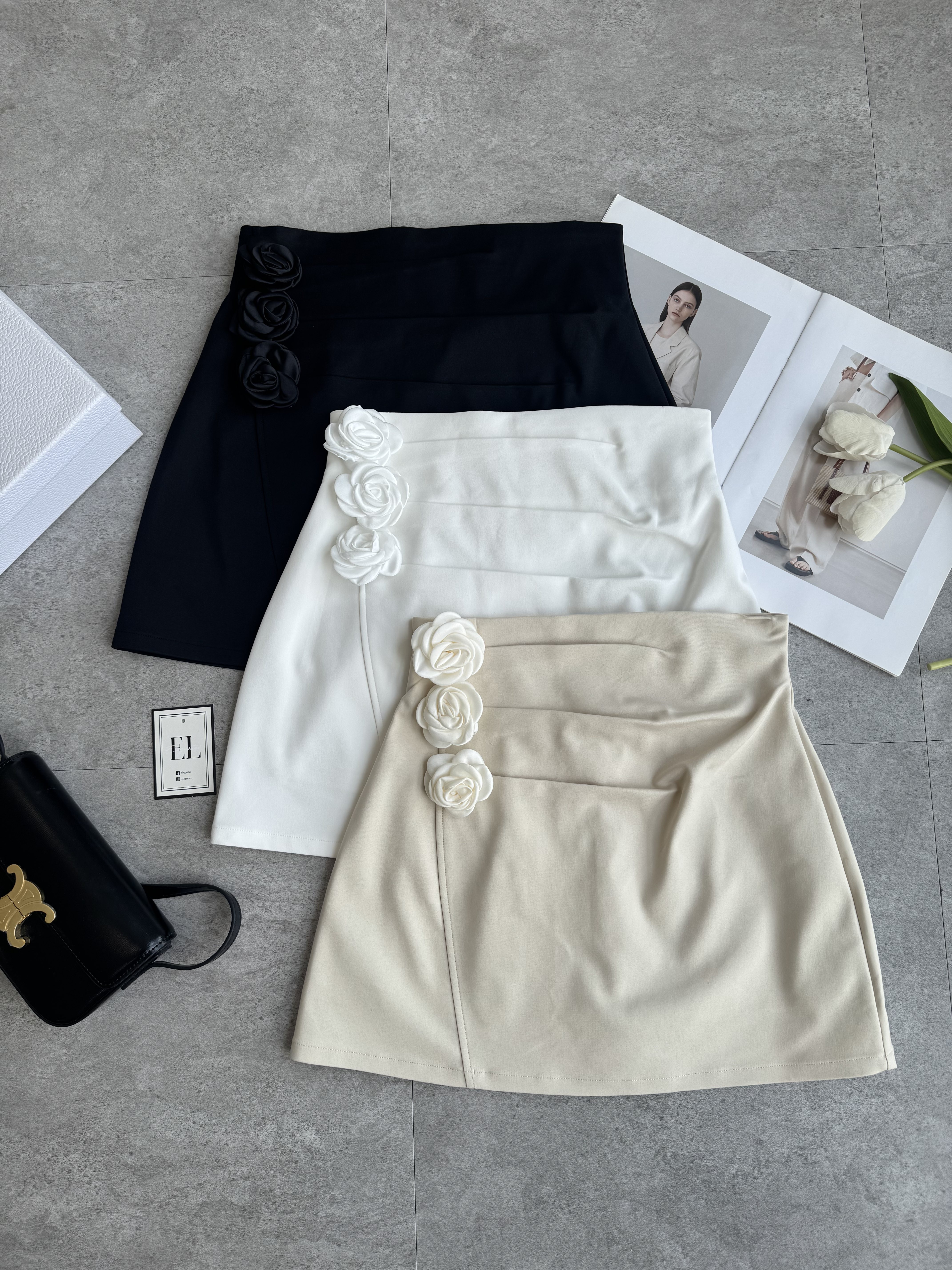 名媛玫瑰A裙（可拆卸）