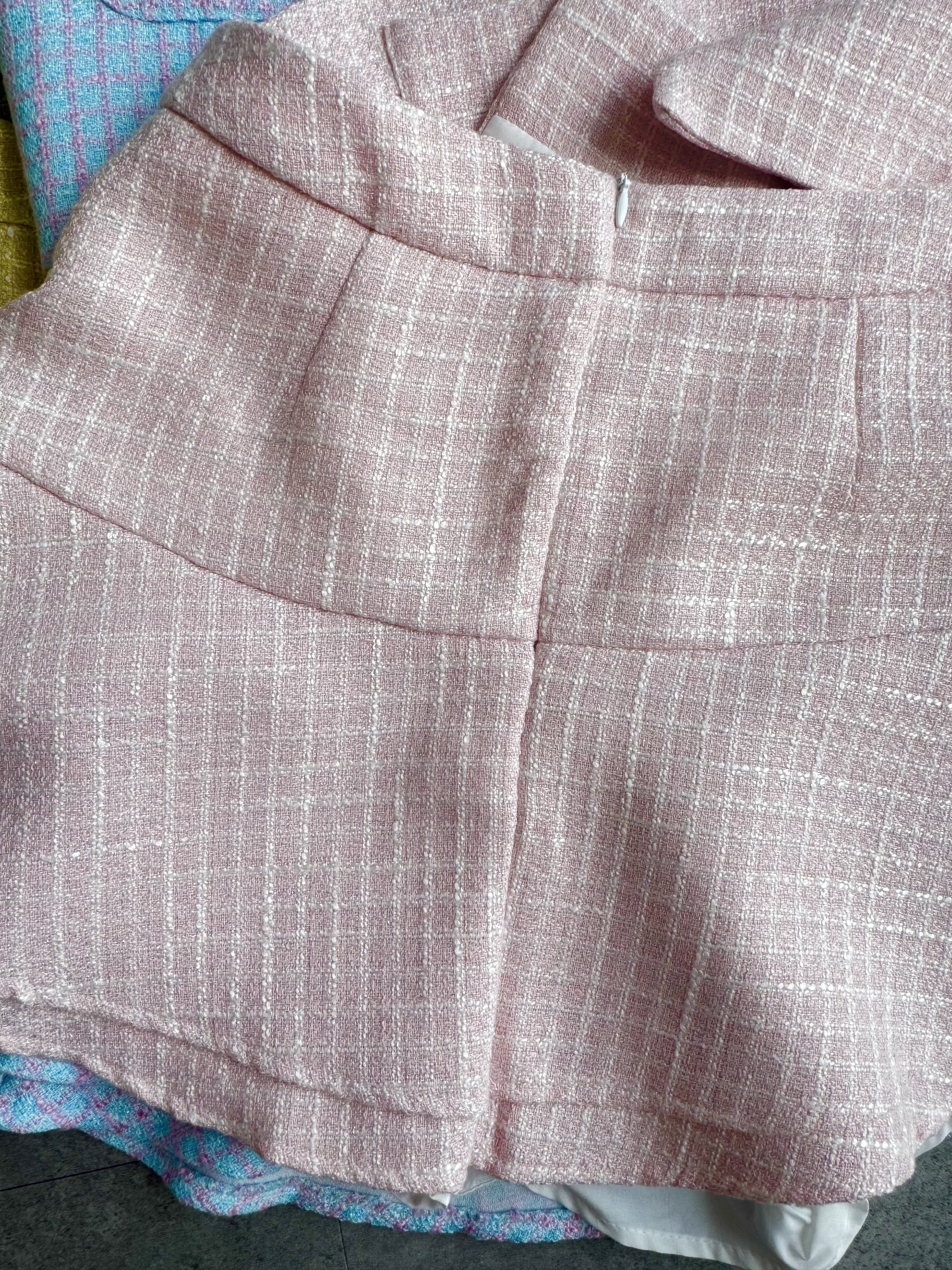 多巴胺小香风短裙套装