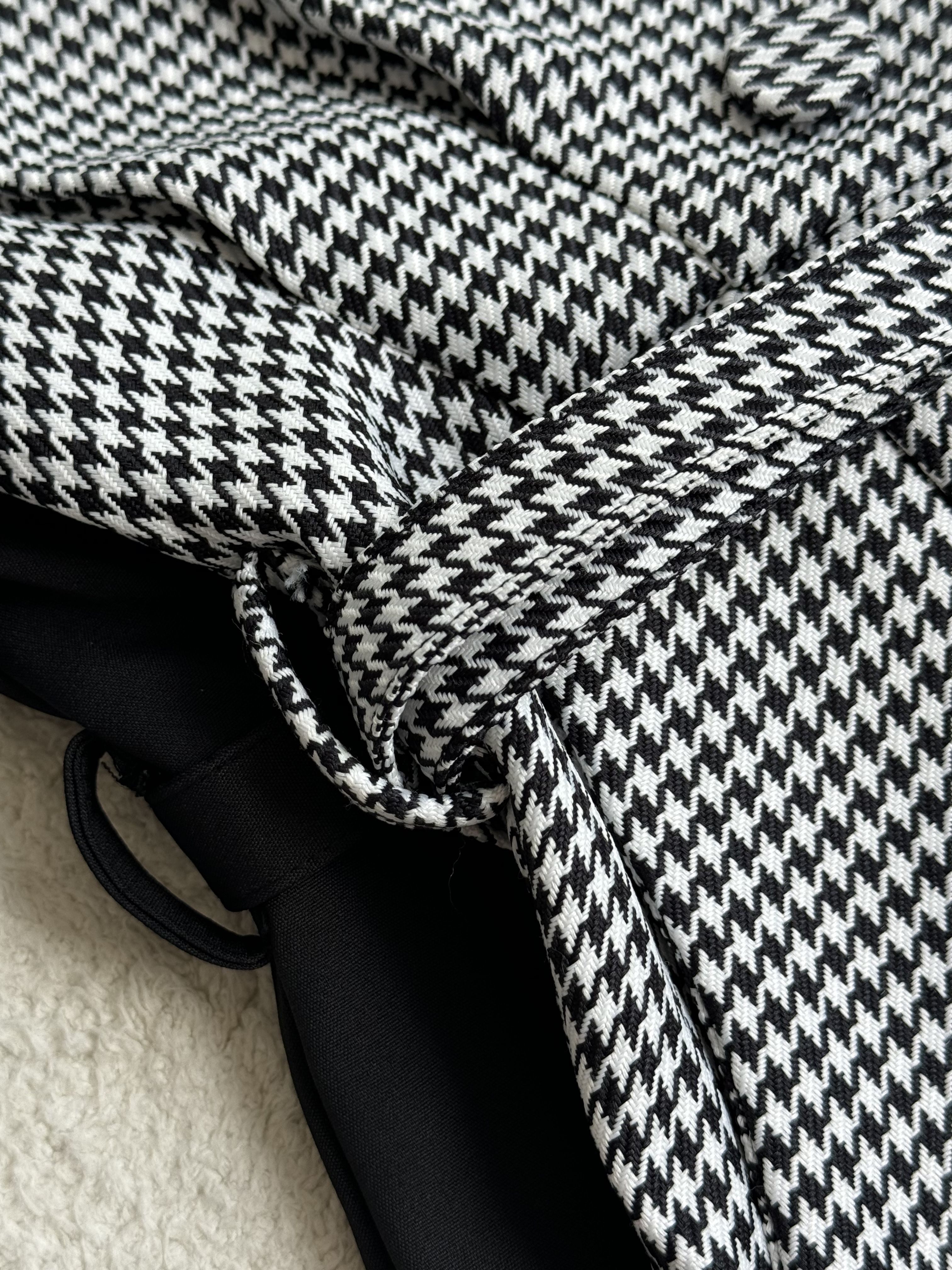 复古落肩大翻领连身裙