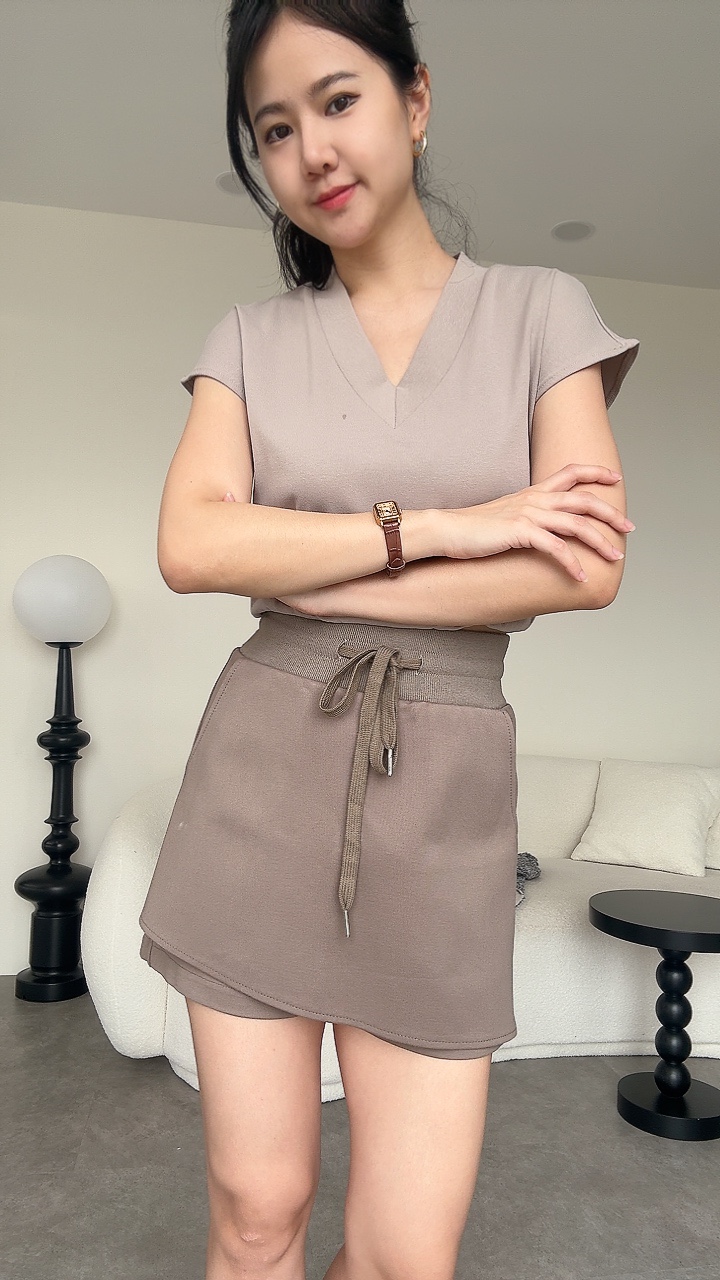 休闲厚cotton裤裙