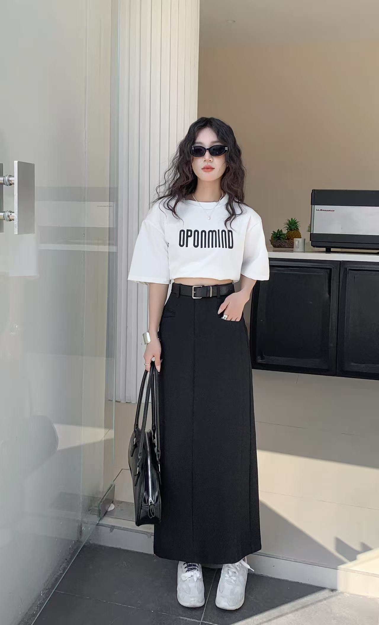 （BO-OCT）NEW有口袋厚西装高质感长裙❤️