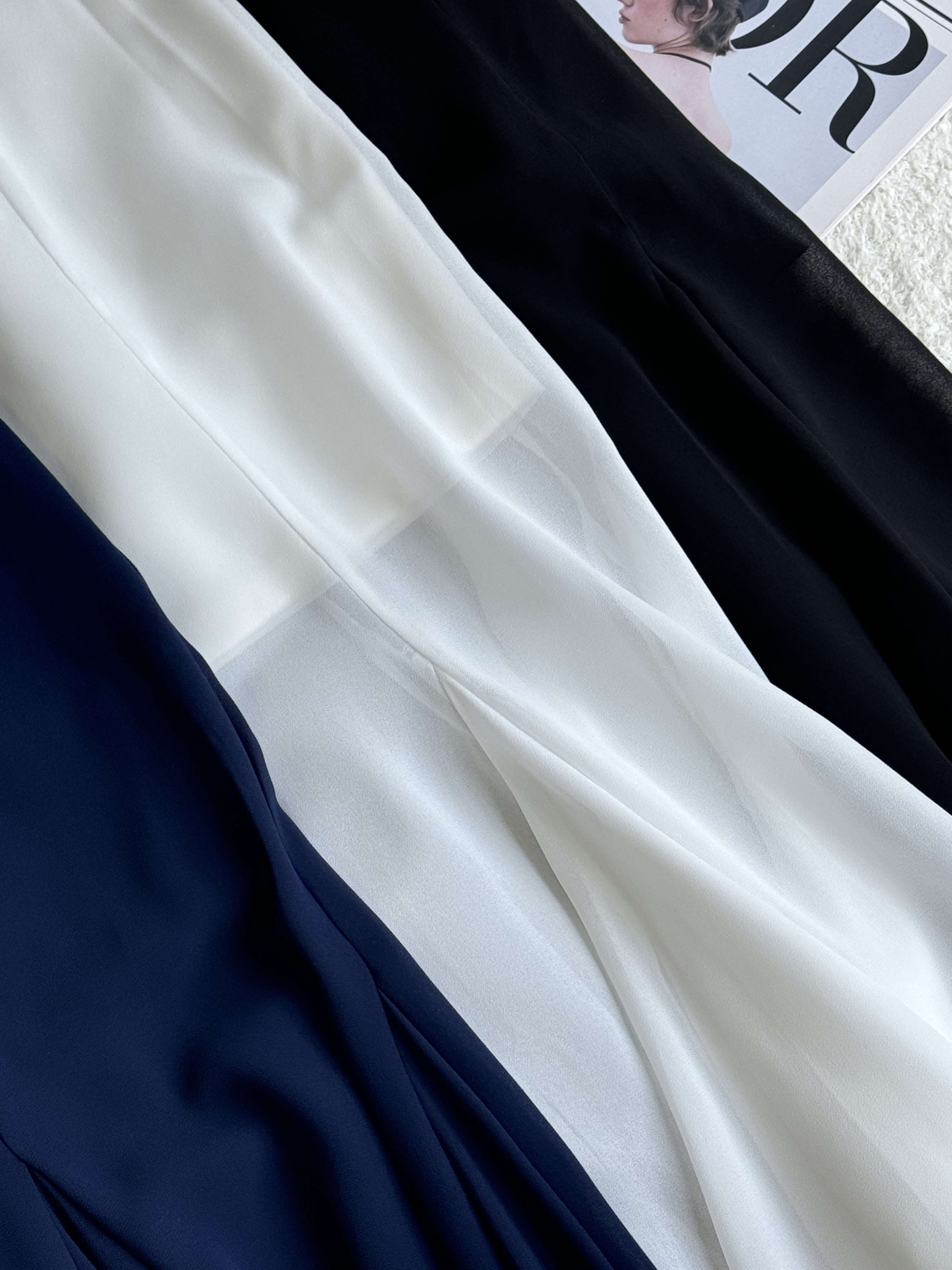 半透式雪纺长裙