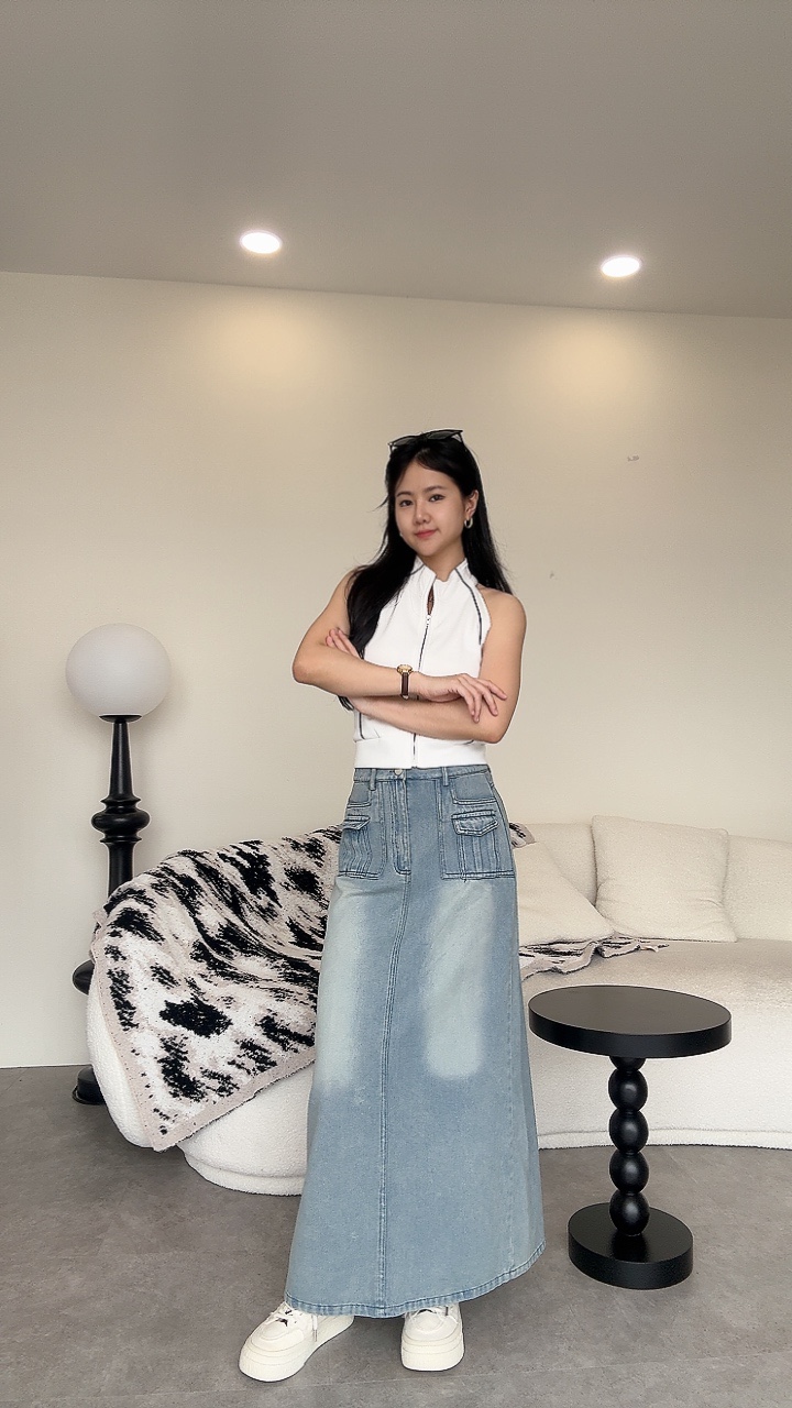 New工装感牛仔长裙