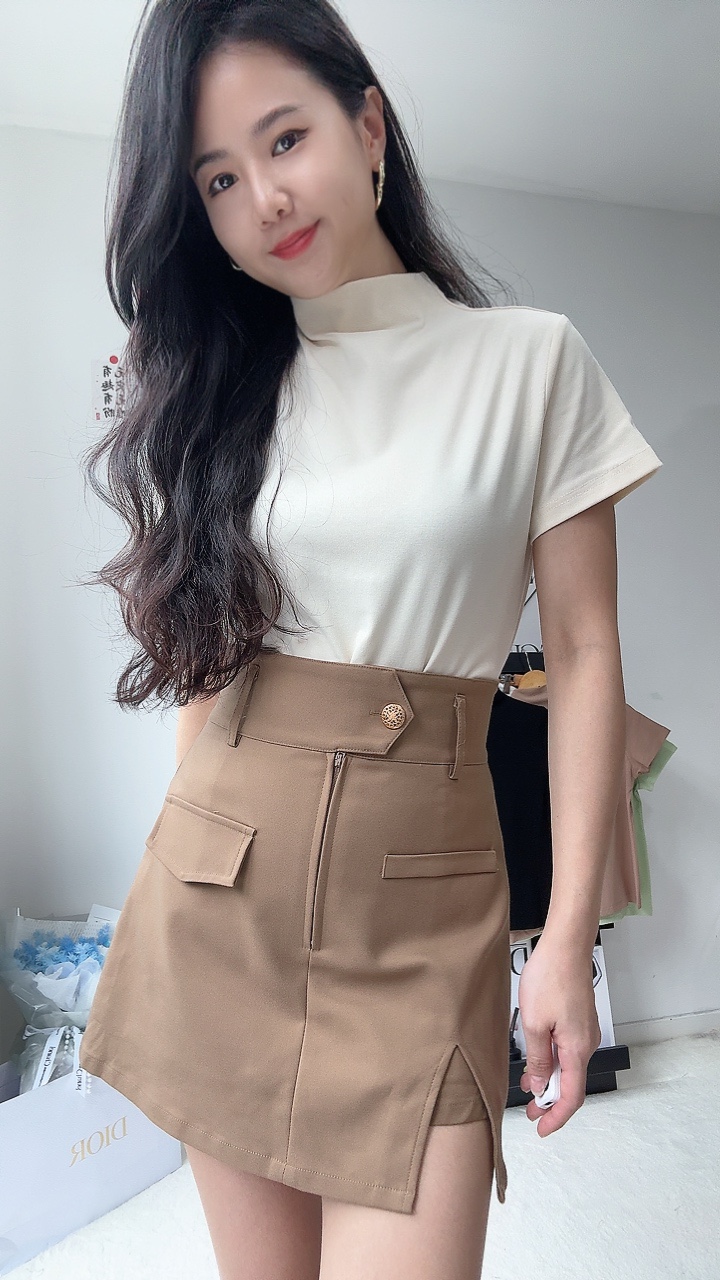 高领短袖Tee 超好看💕