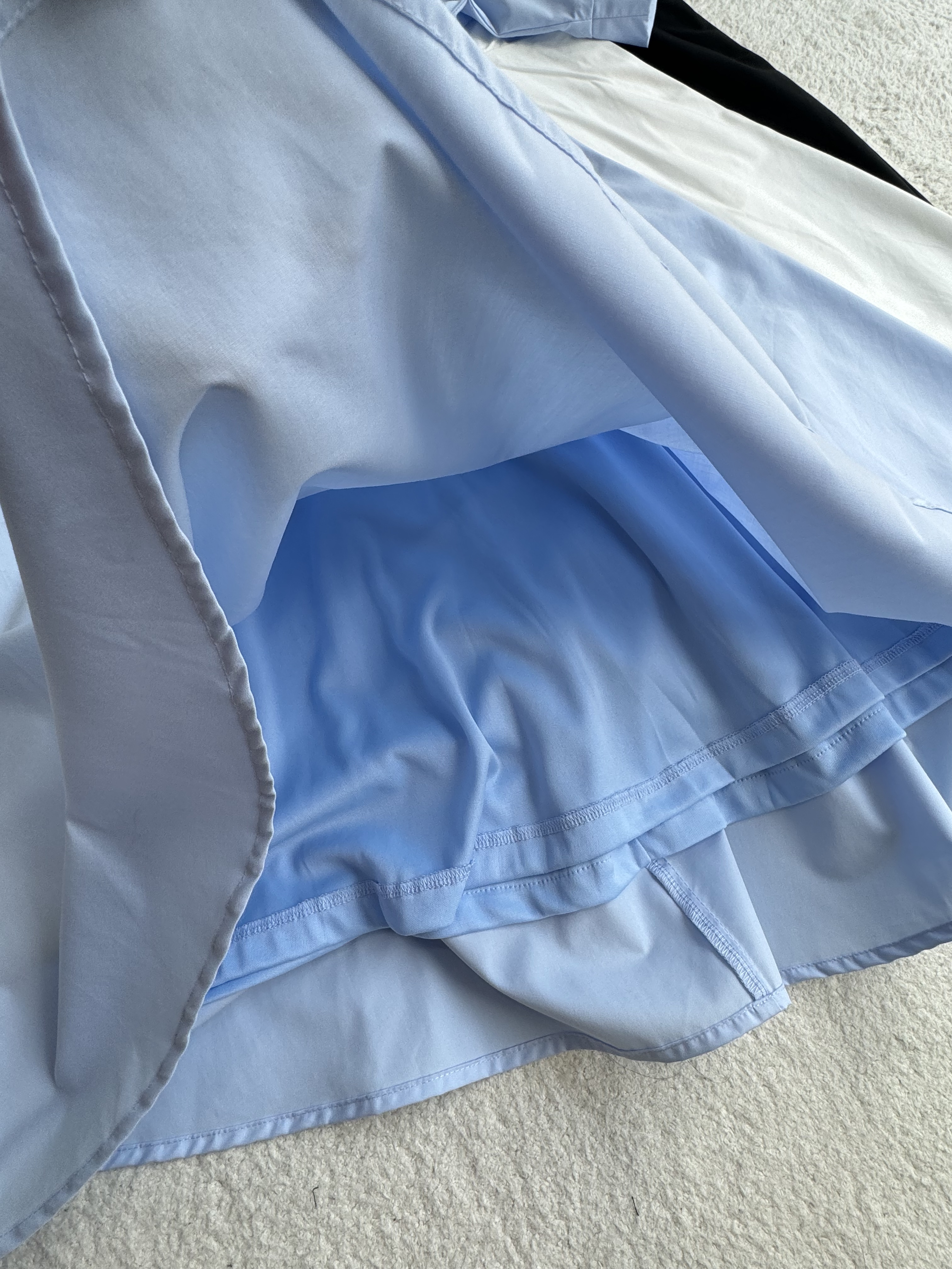 气质V领中袖长裙