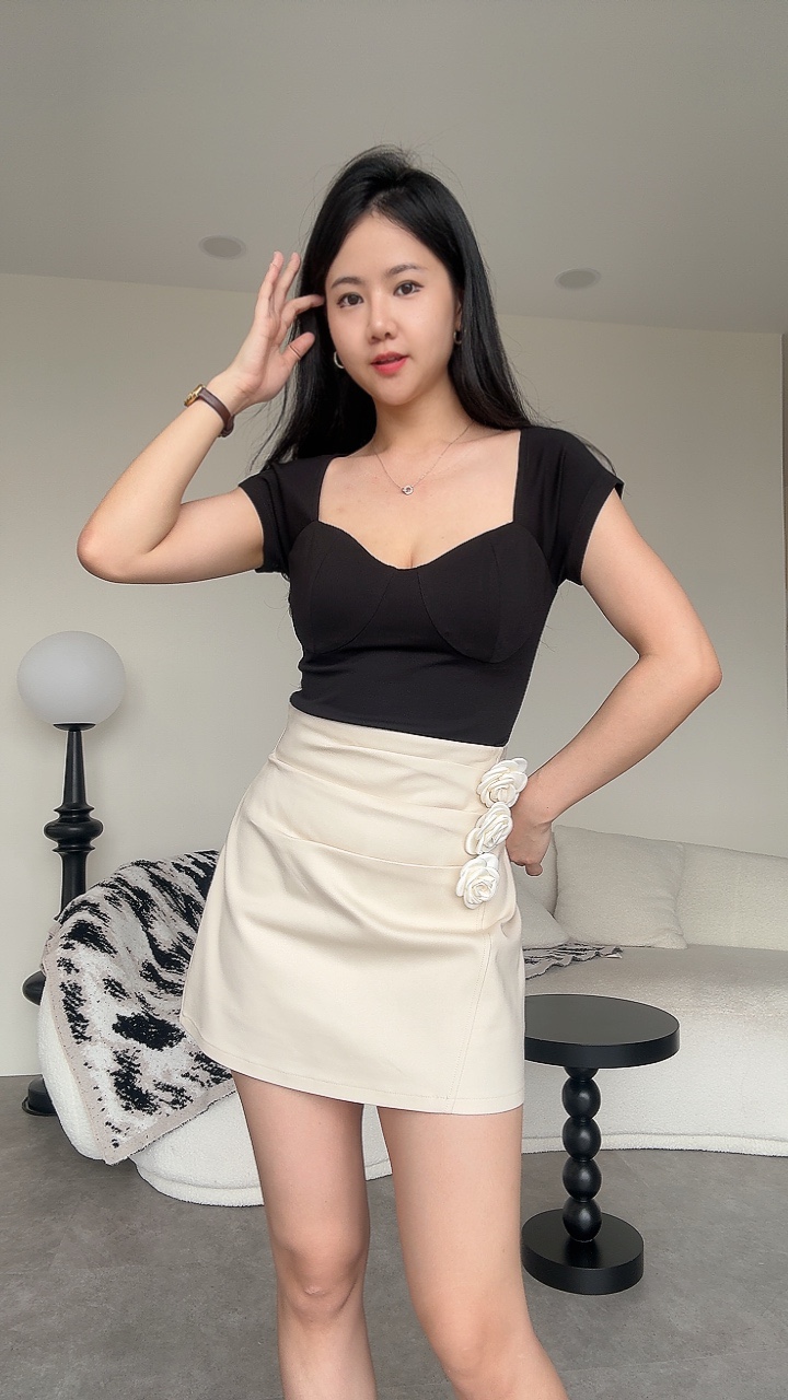 名媛三朵玫瑰A裙（可拆卸）