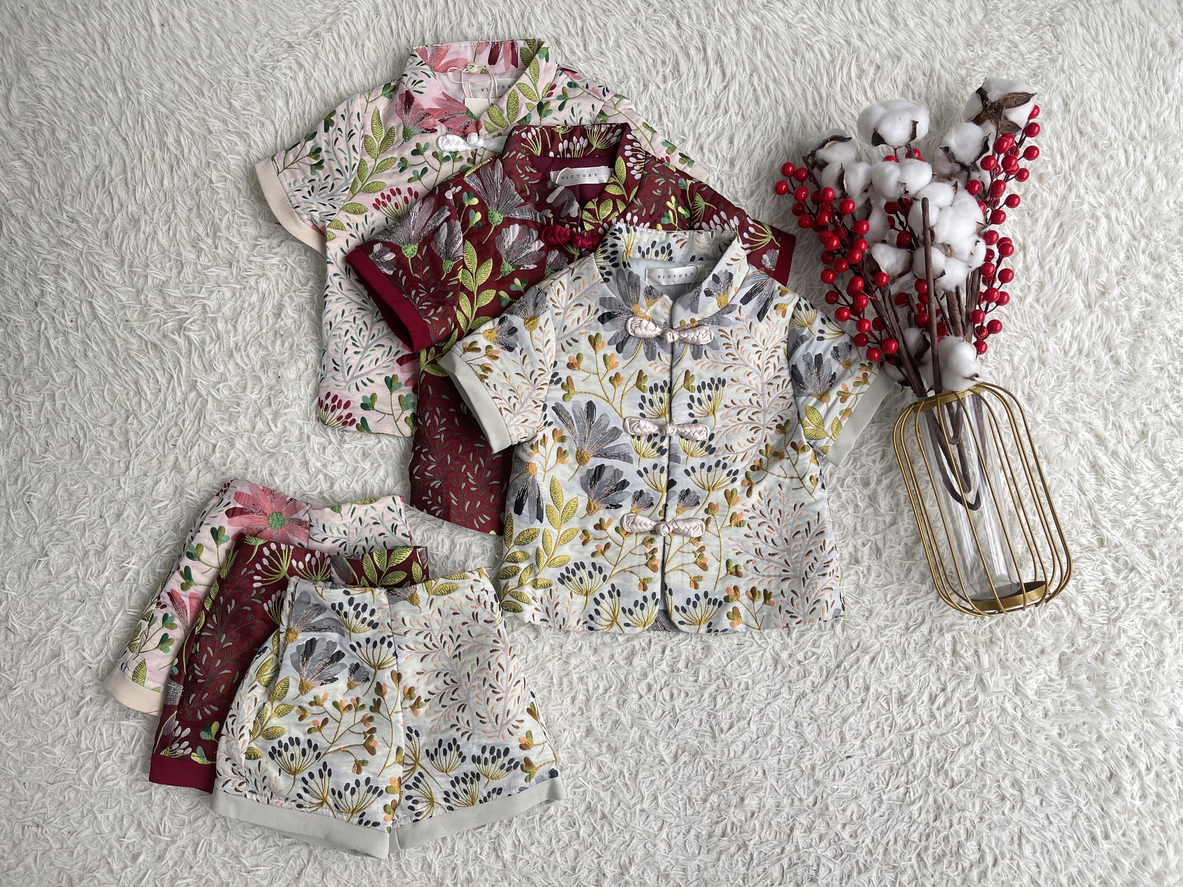 春秋男孩宝宝旗袍套装