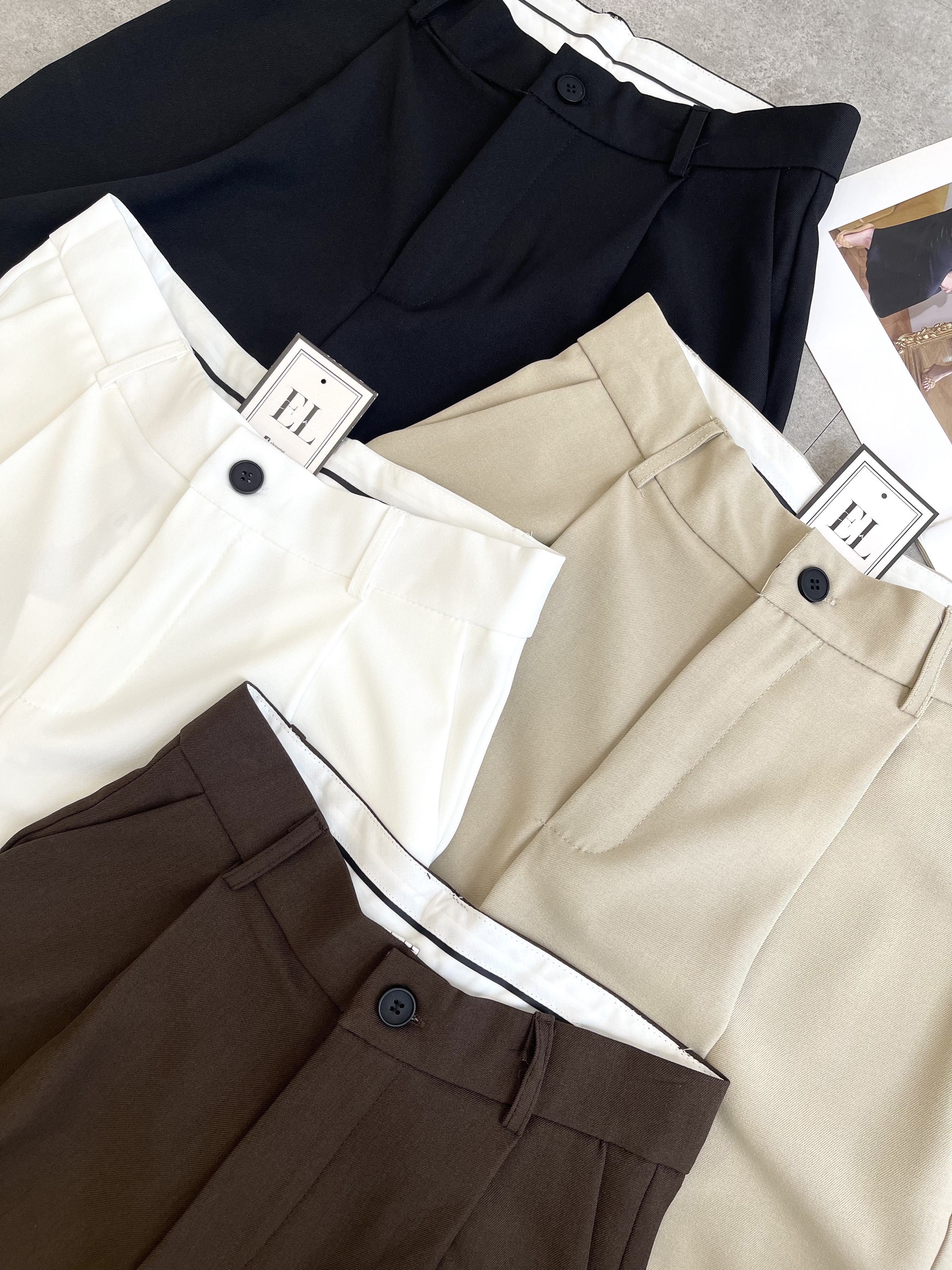 New简约百搭直筒裤