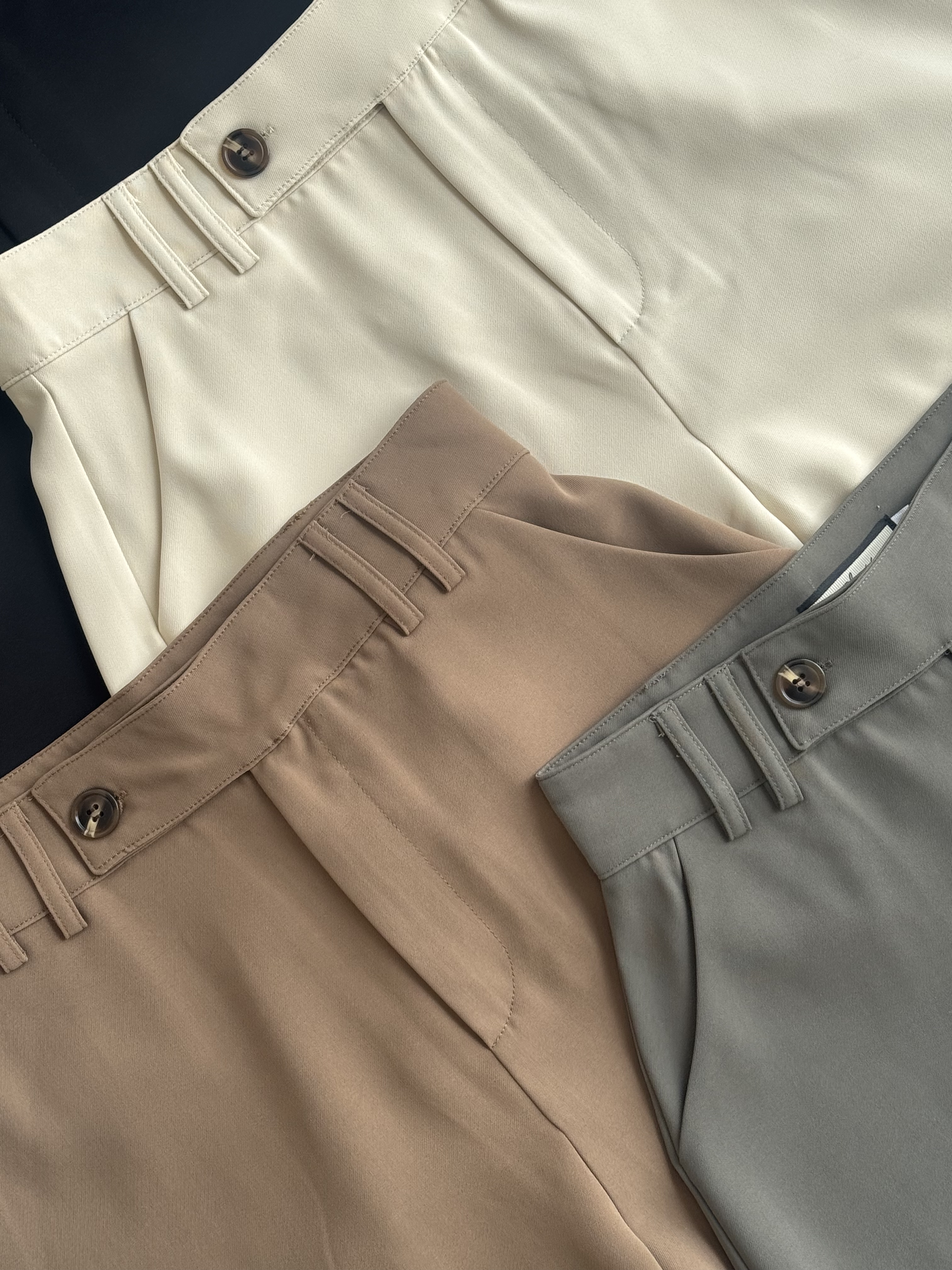 NEW单纽滑面4分裤