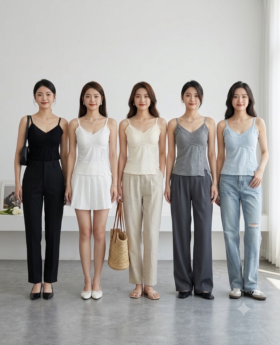 小性感蕾丝胸垫背心