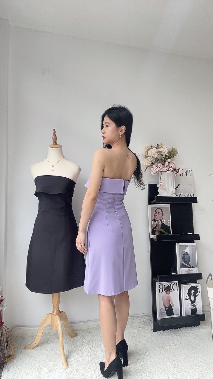 双层平口气质小洋裙