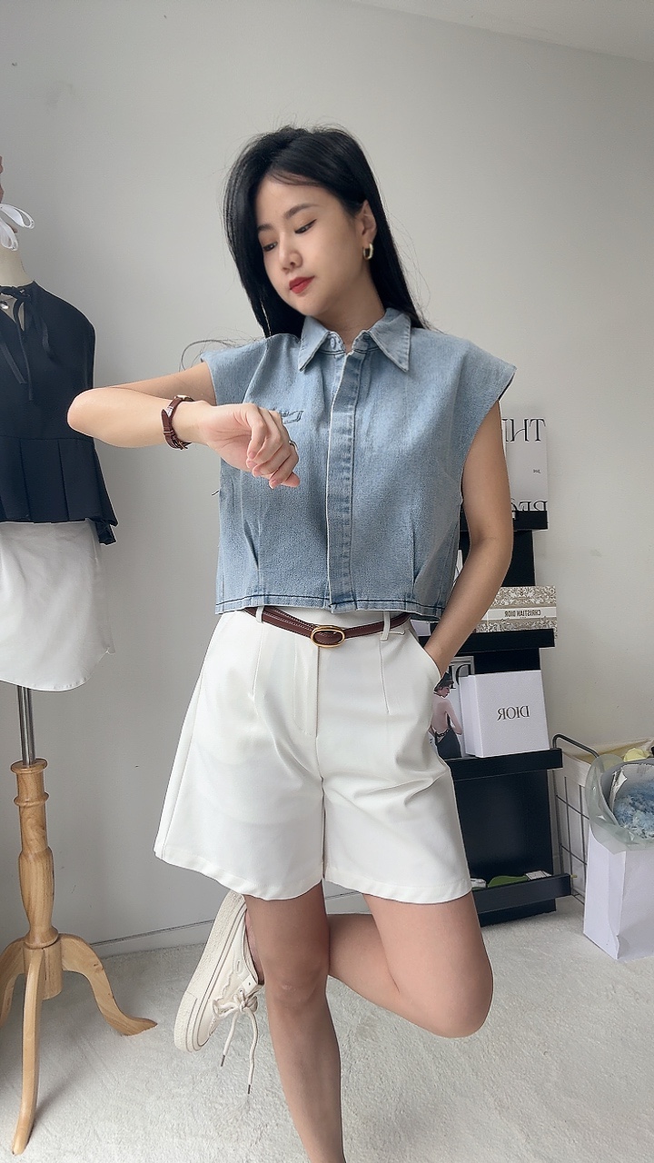 假腰带设计4分裤