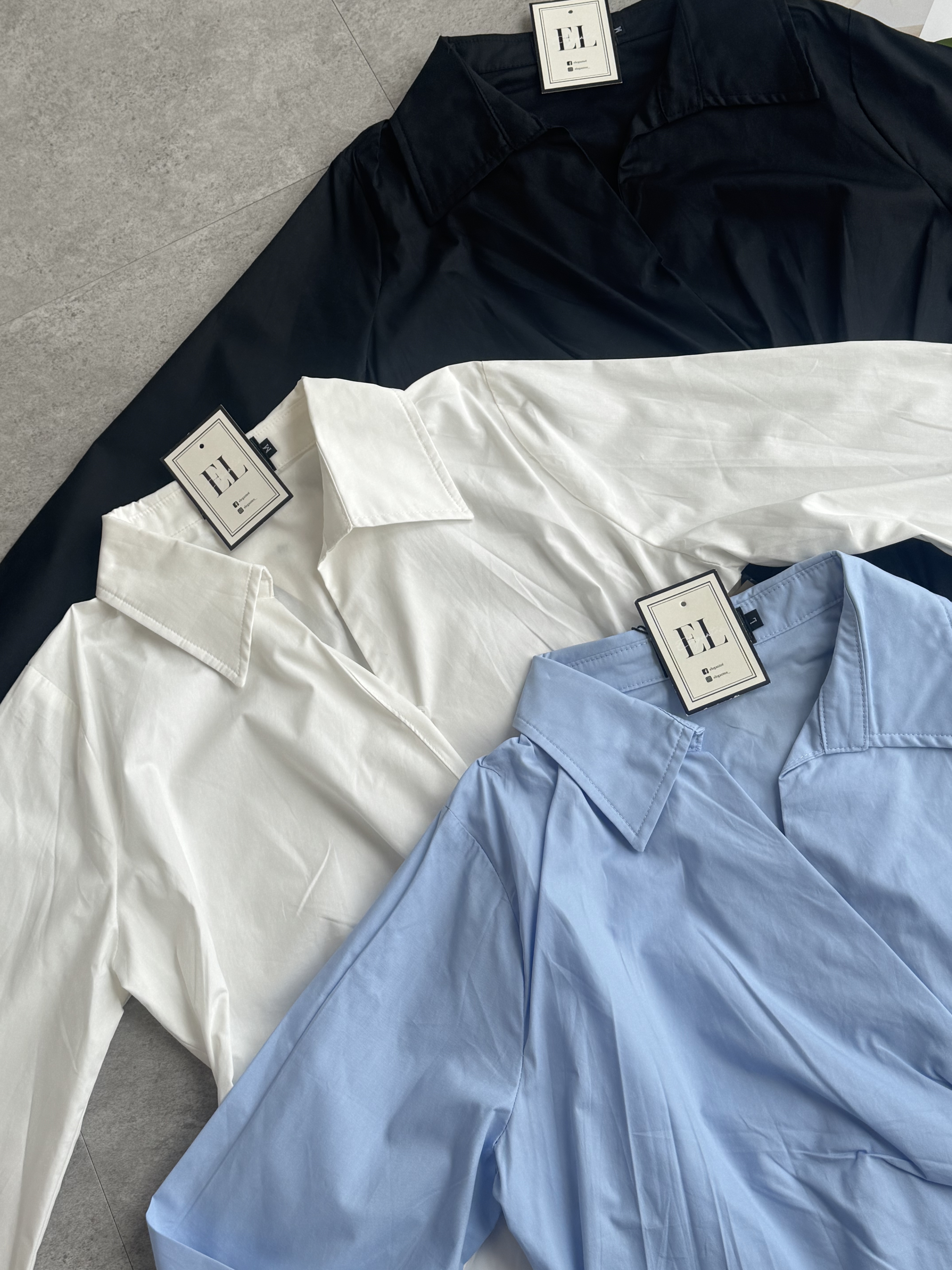 知性腰间设计扣长版衬衫