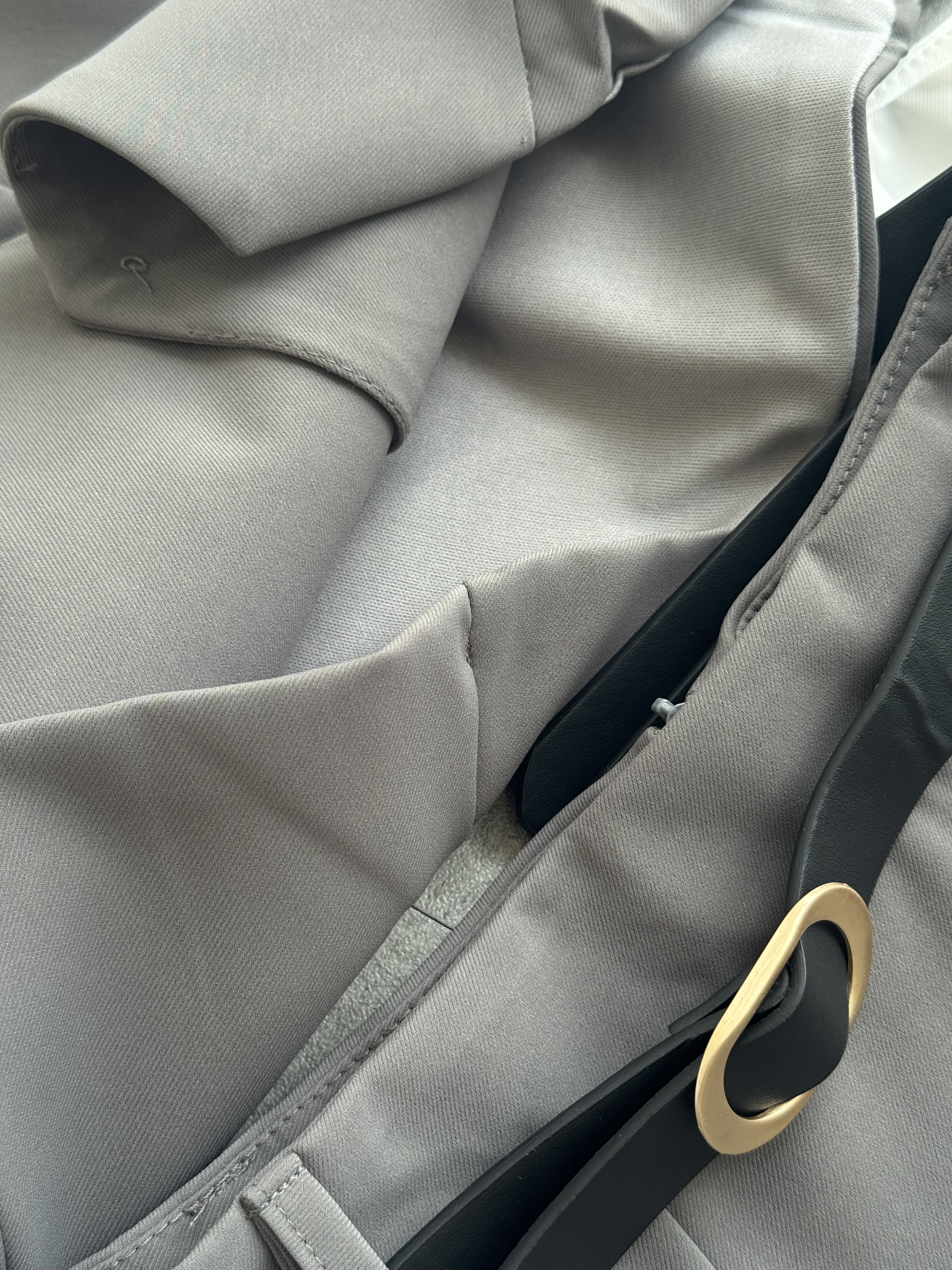 银扣马甲长A摆裙套装-腰带 