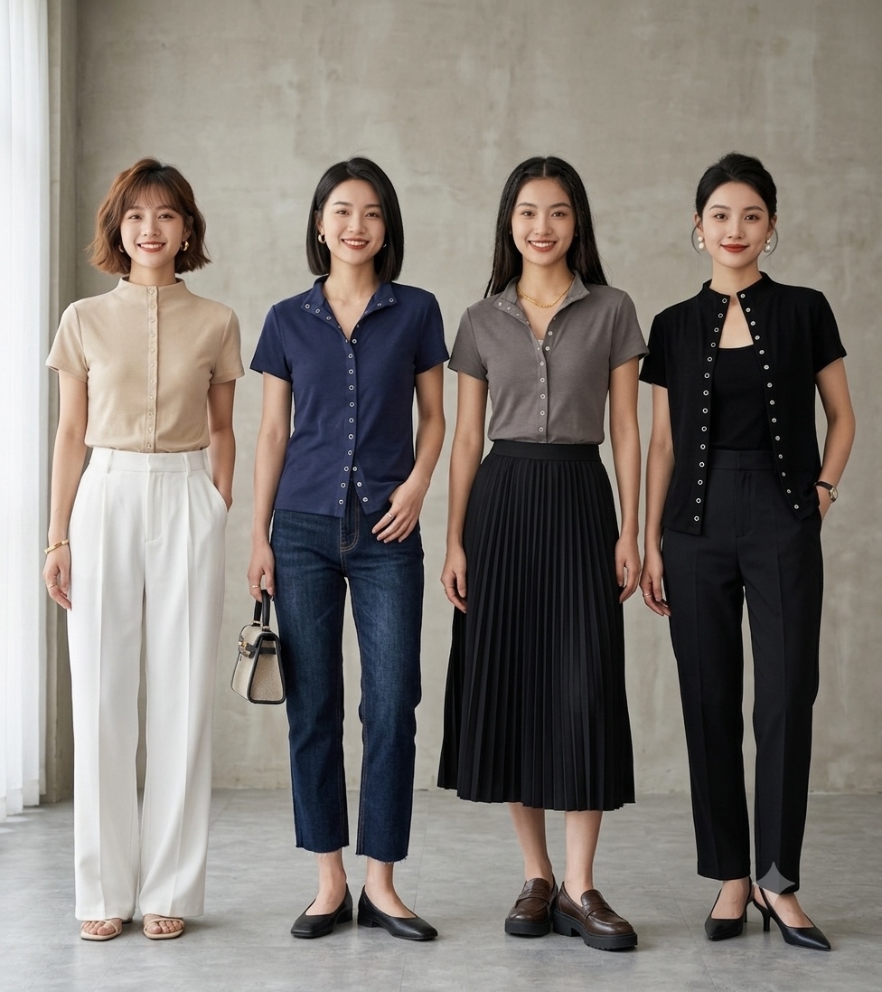 舒服细纱面短袖开衫Tee