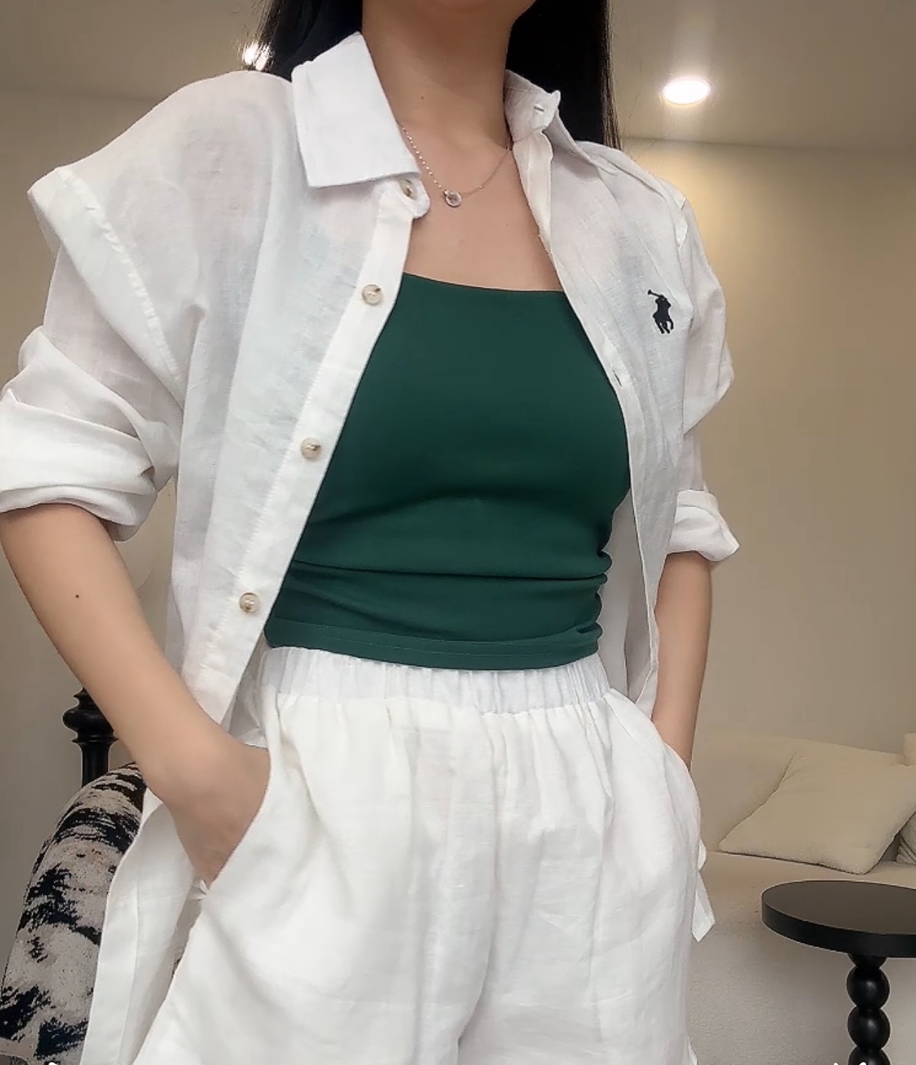 收腰皱褶吊带背心（热销🔥）