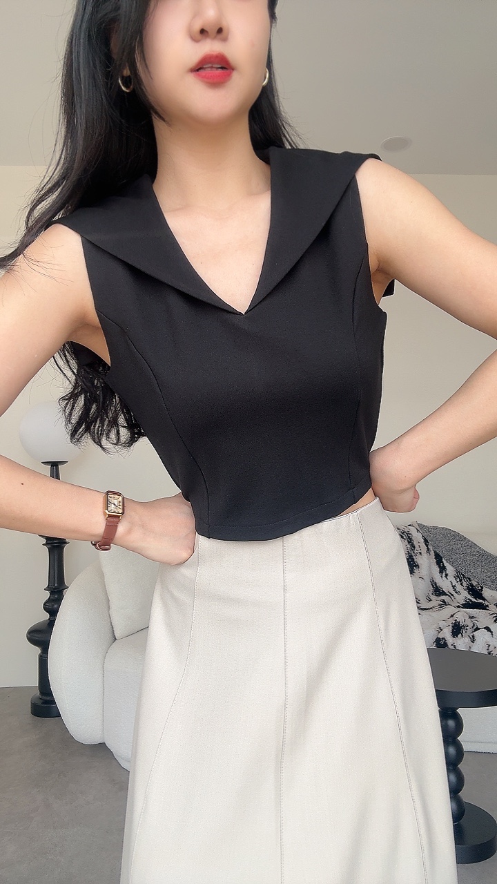 复古俏丽小披风短上衣