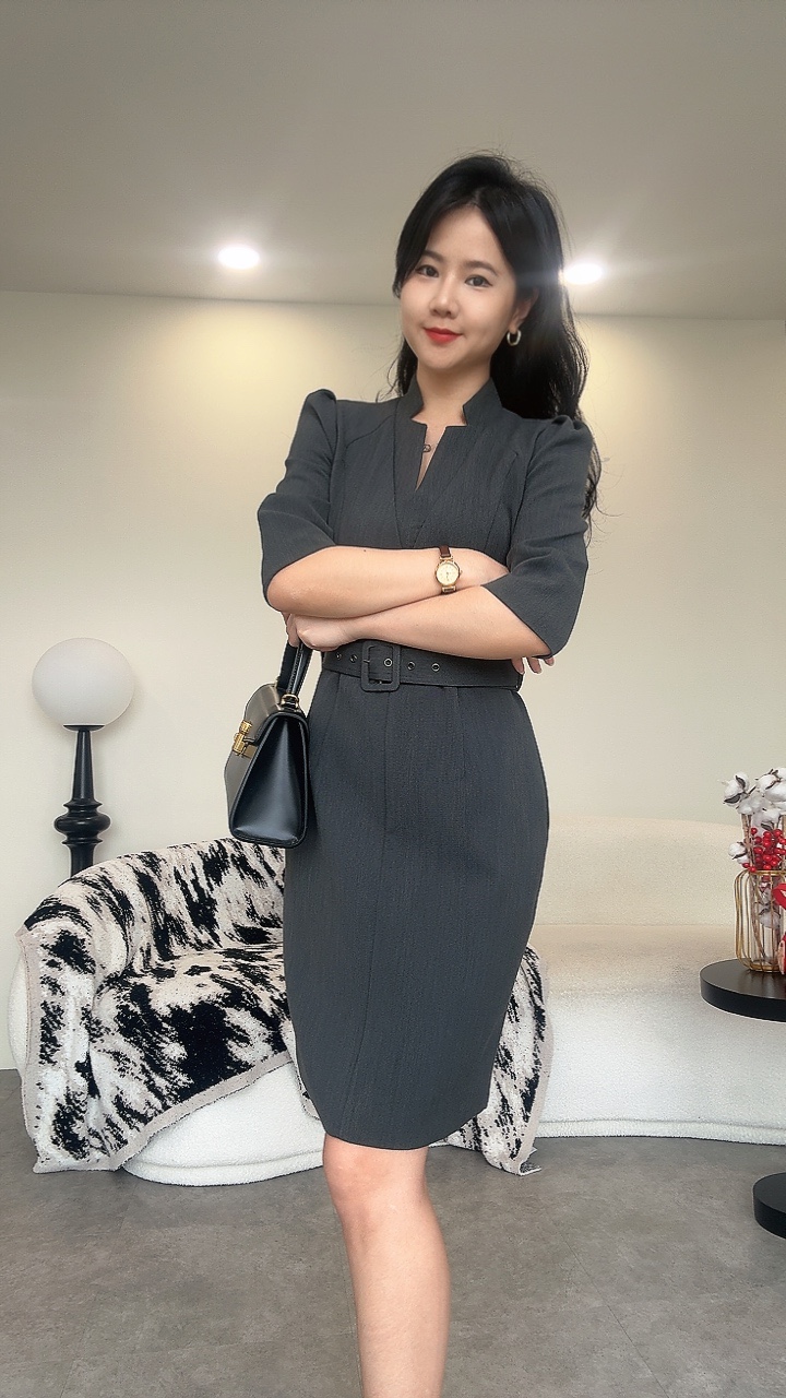 《exclusive》 高端专业中袖Dress-BELT