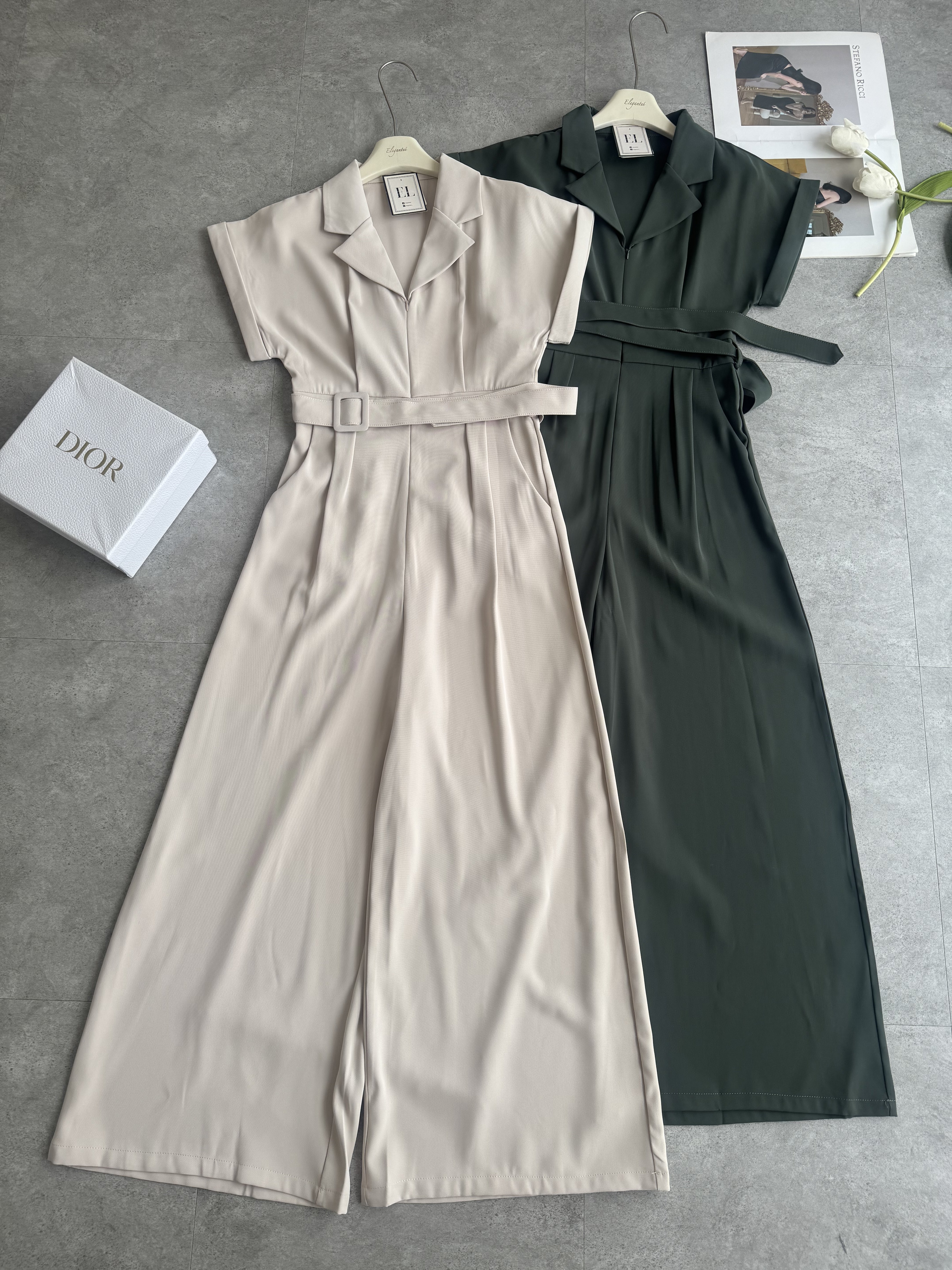 工装卷袖长裤连体装