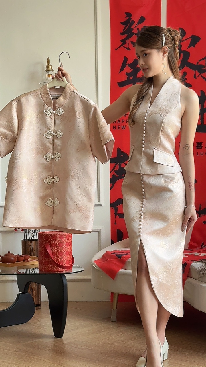 (BO-DEC)《情侣-男》 轻奢月影云纱唐装