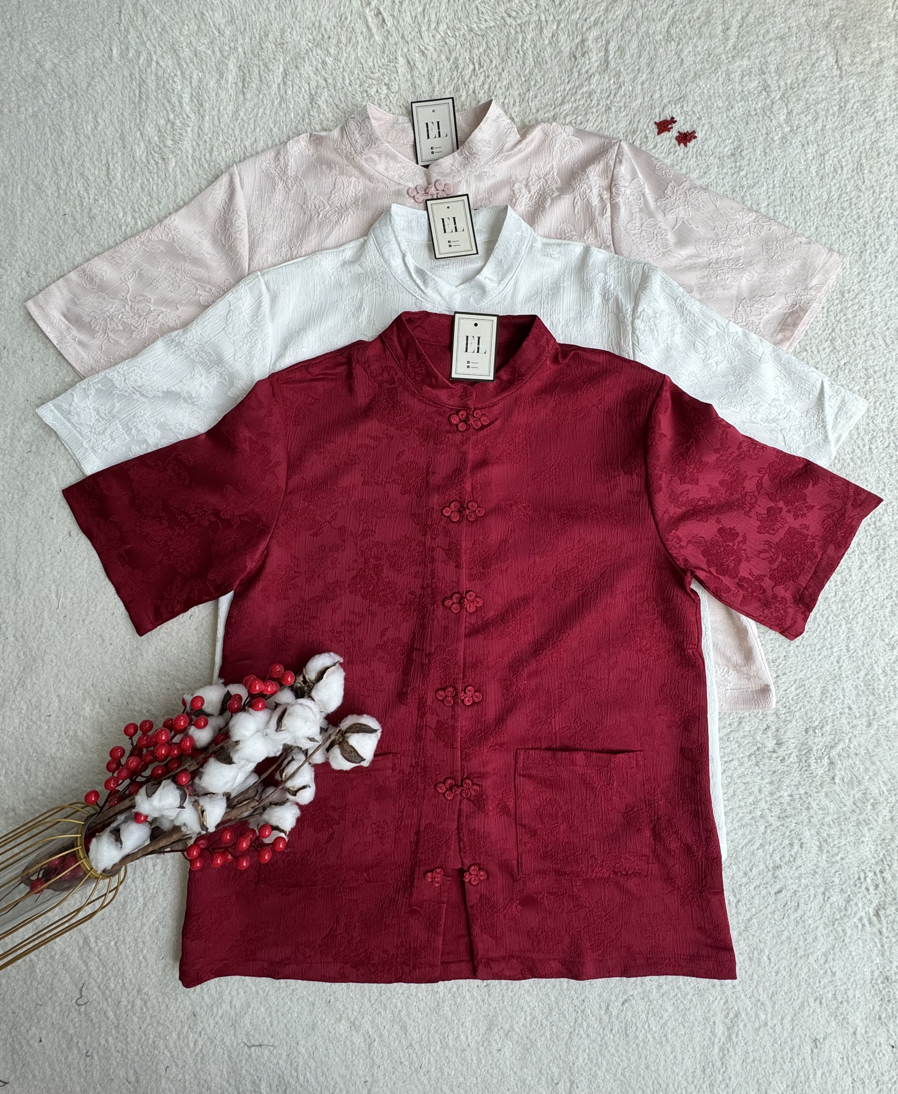 （情侣-男）暗花刺绣唐装