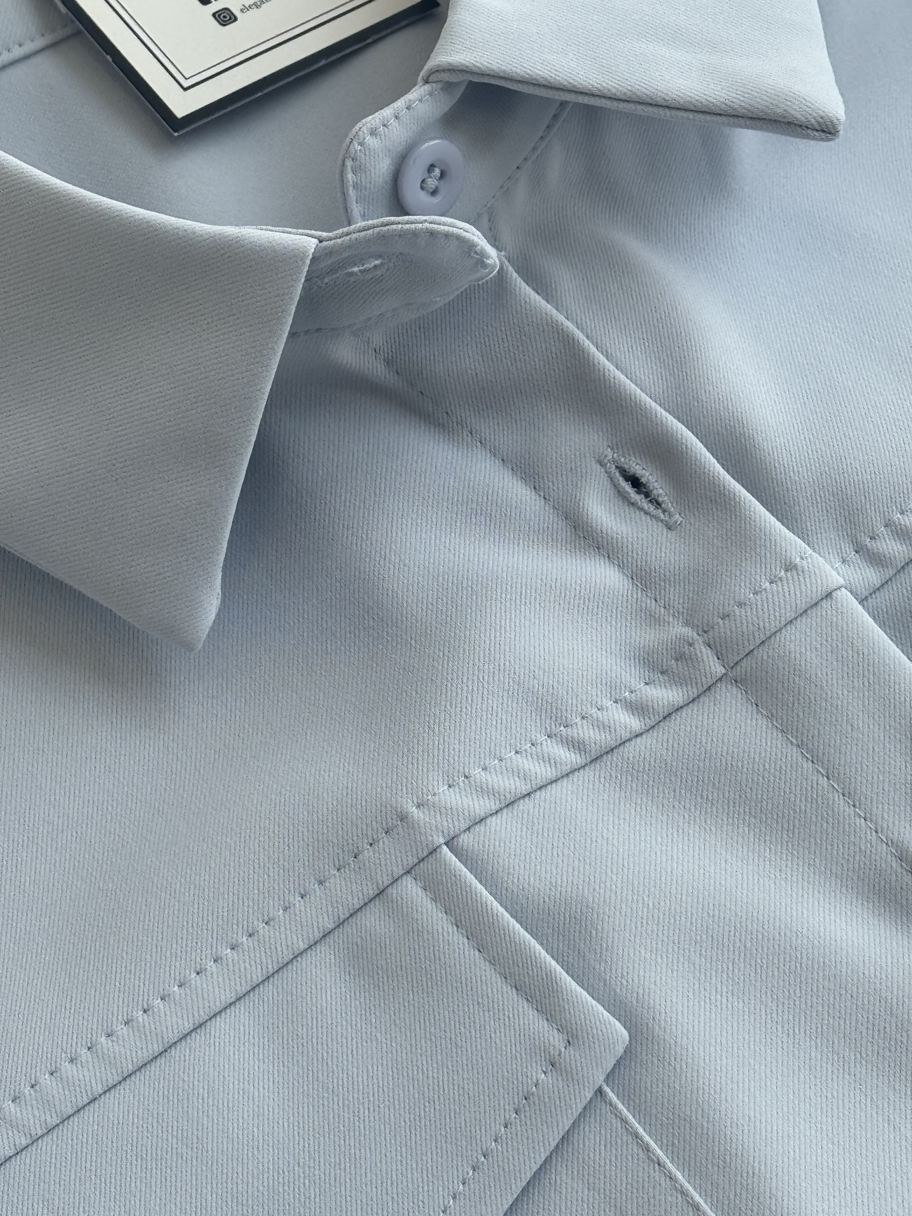 NEW滑面卷袖口袋Top