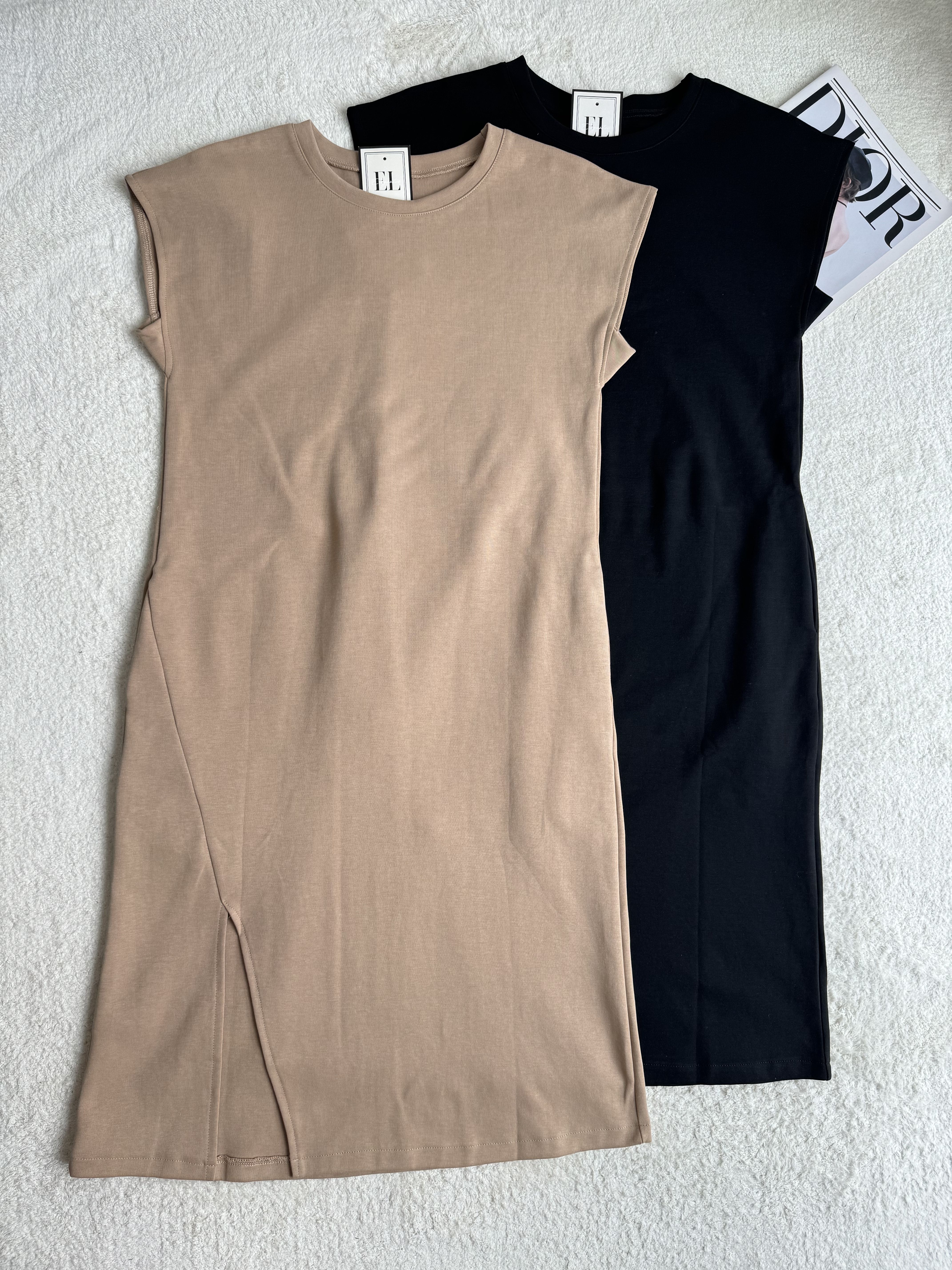 休闲连身裙Tee-有口袋