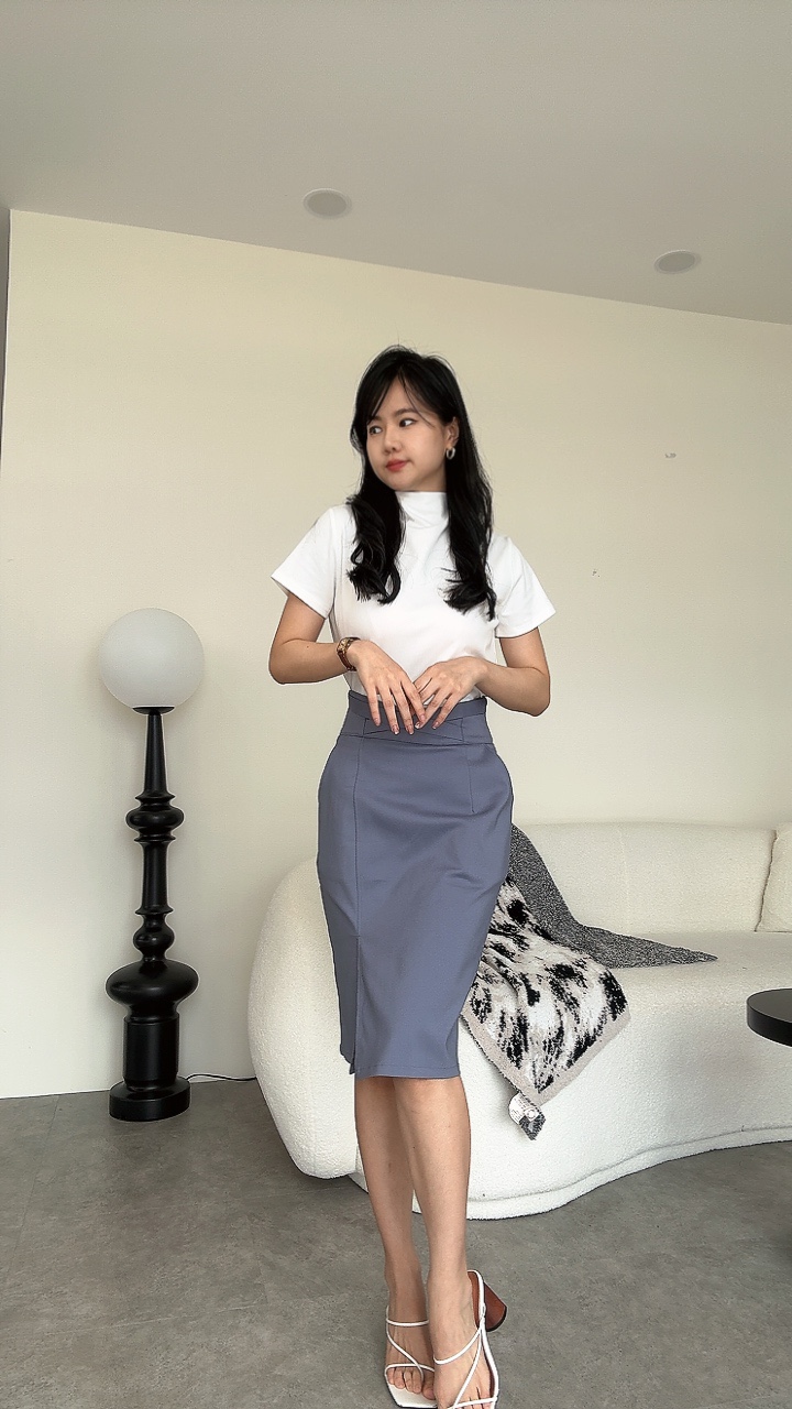腰线绷带设计Pencil Skirt 