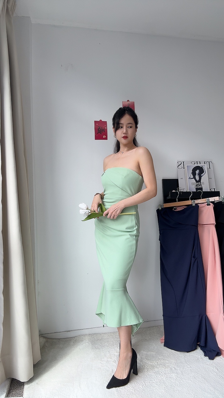 气质高雅鱼尾平口Dinner Dress