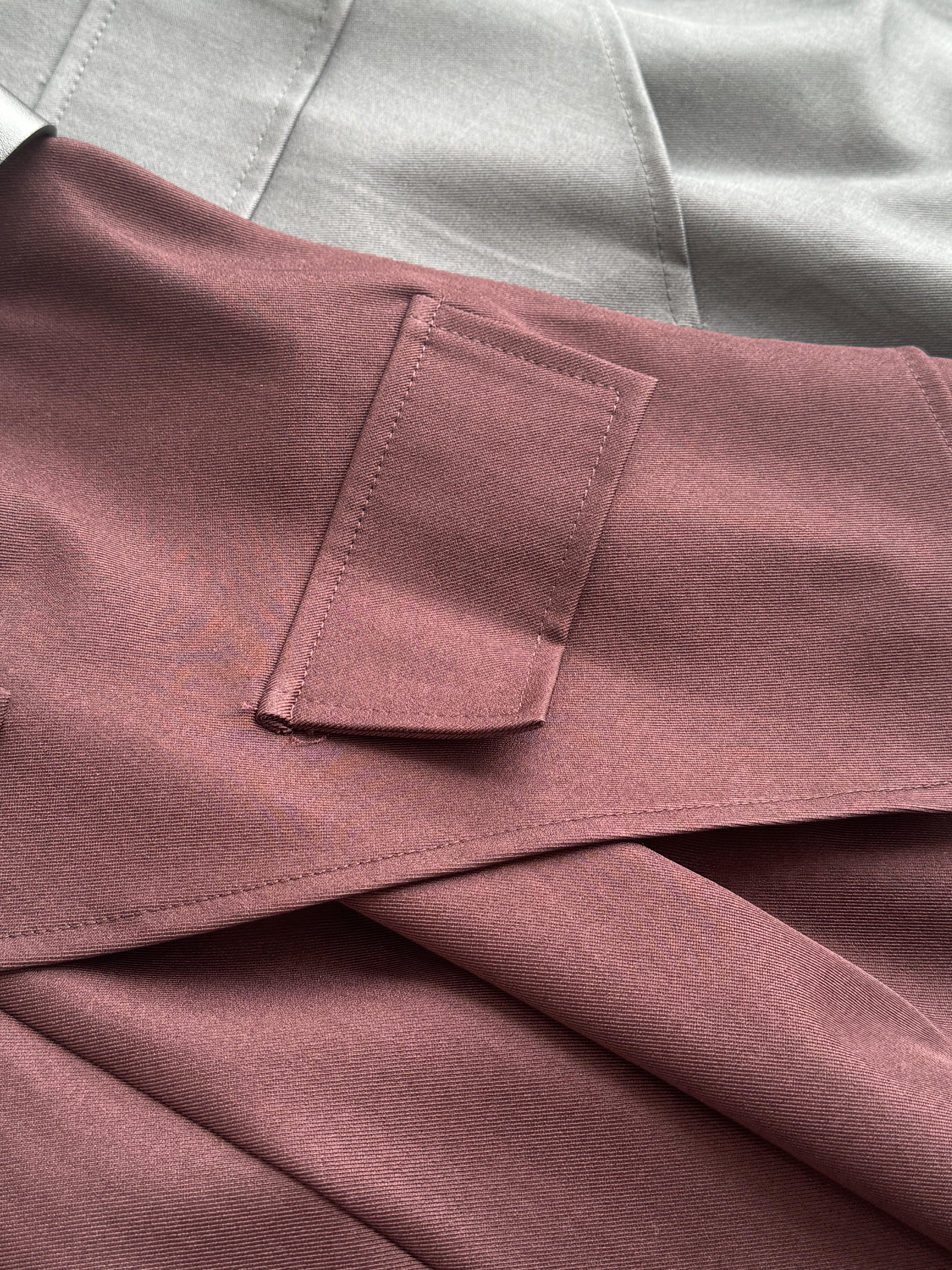 帅气设计感假两件裙-腰带