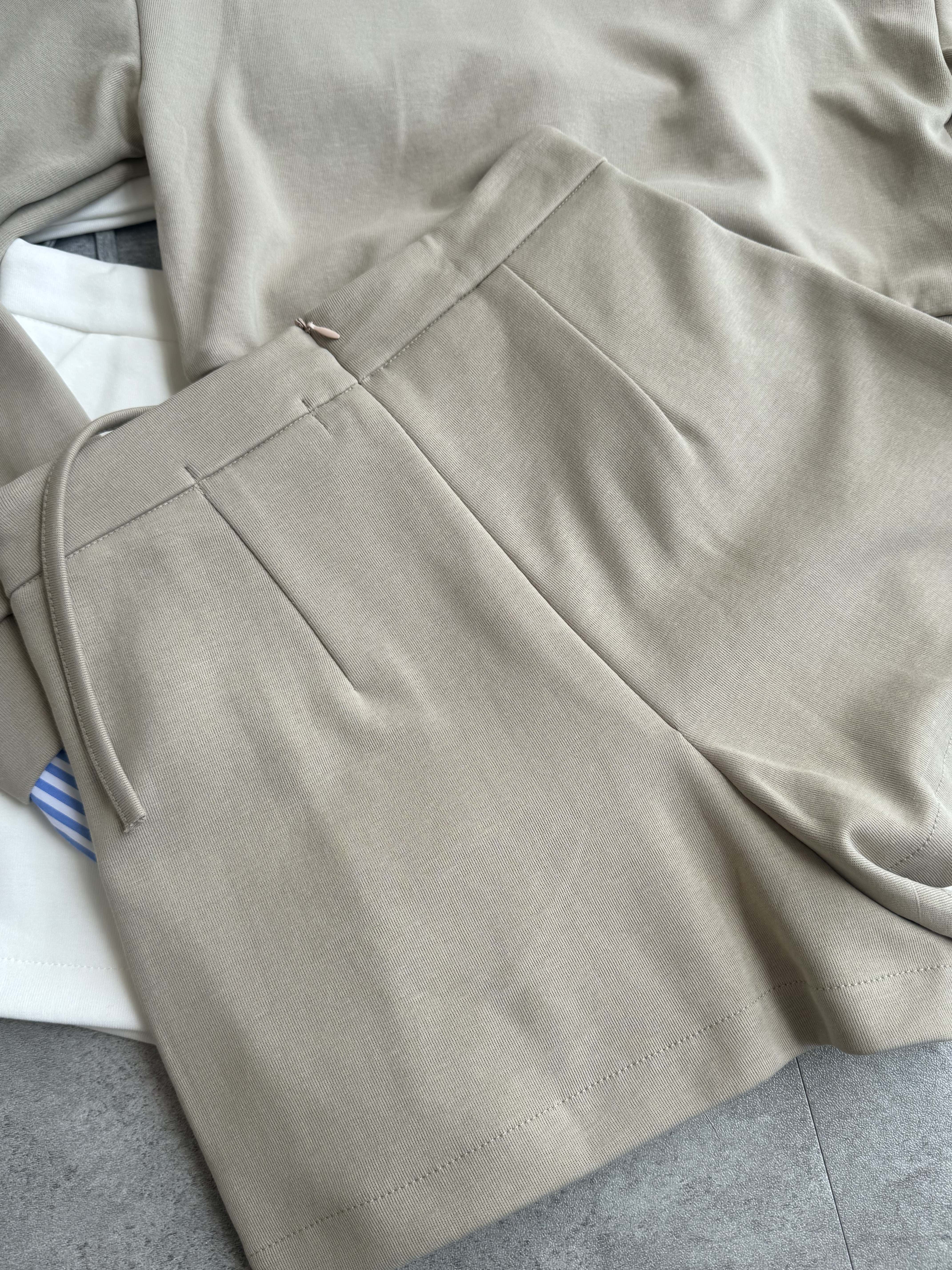 拼接色袖子运动风休闲套装