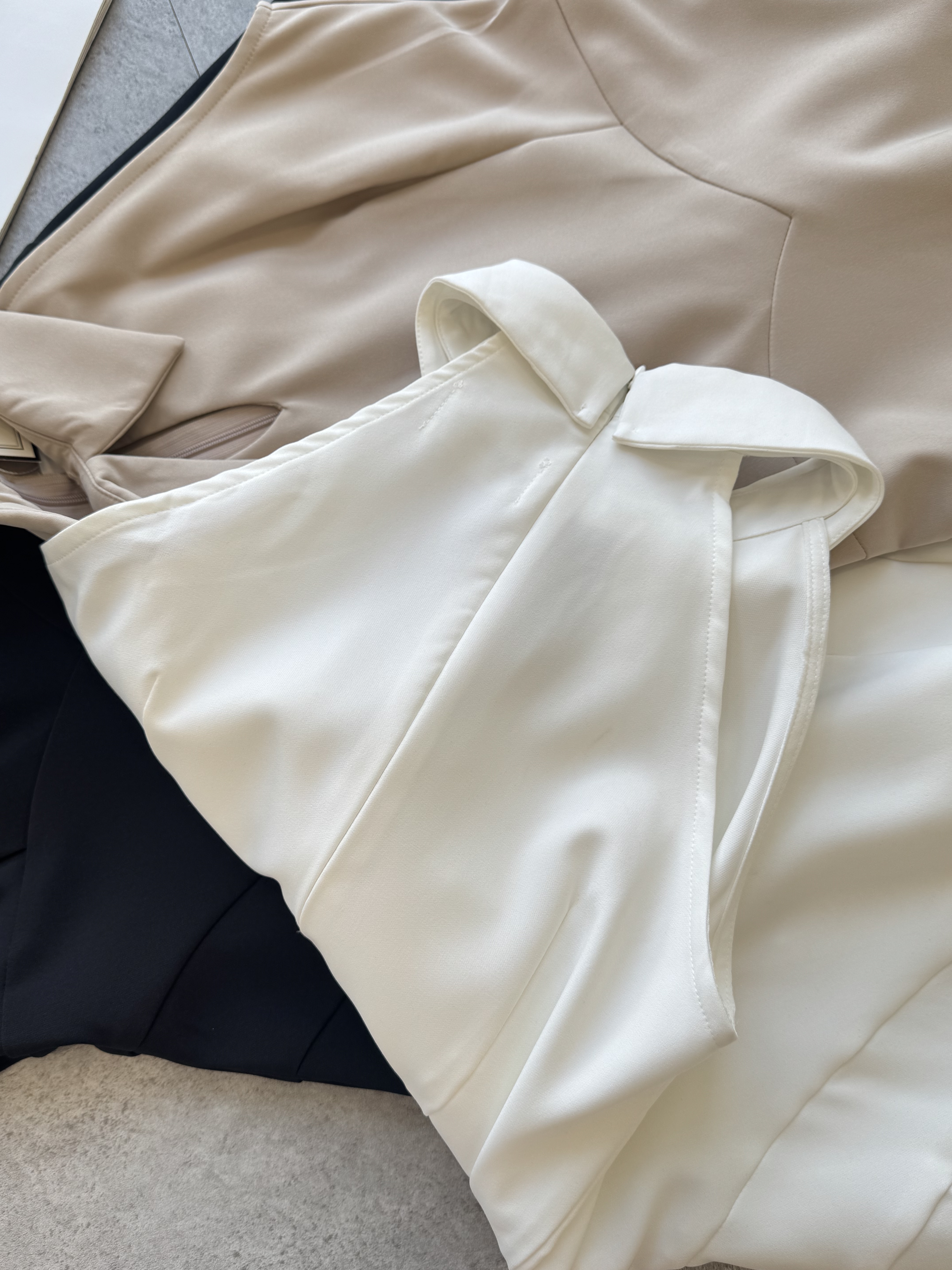 水晶领气质削肩DinnerDress