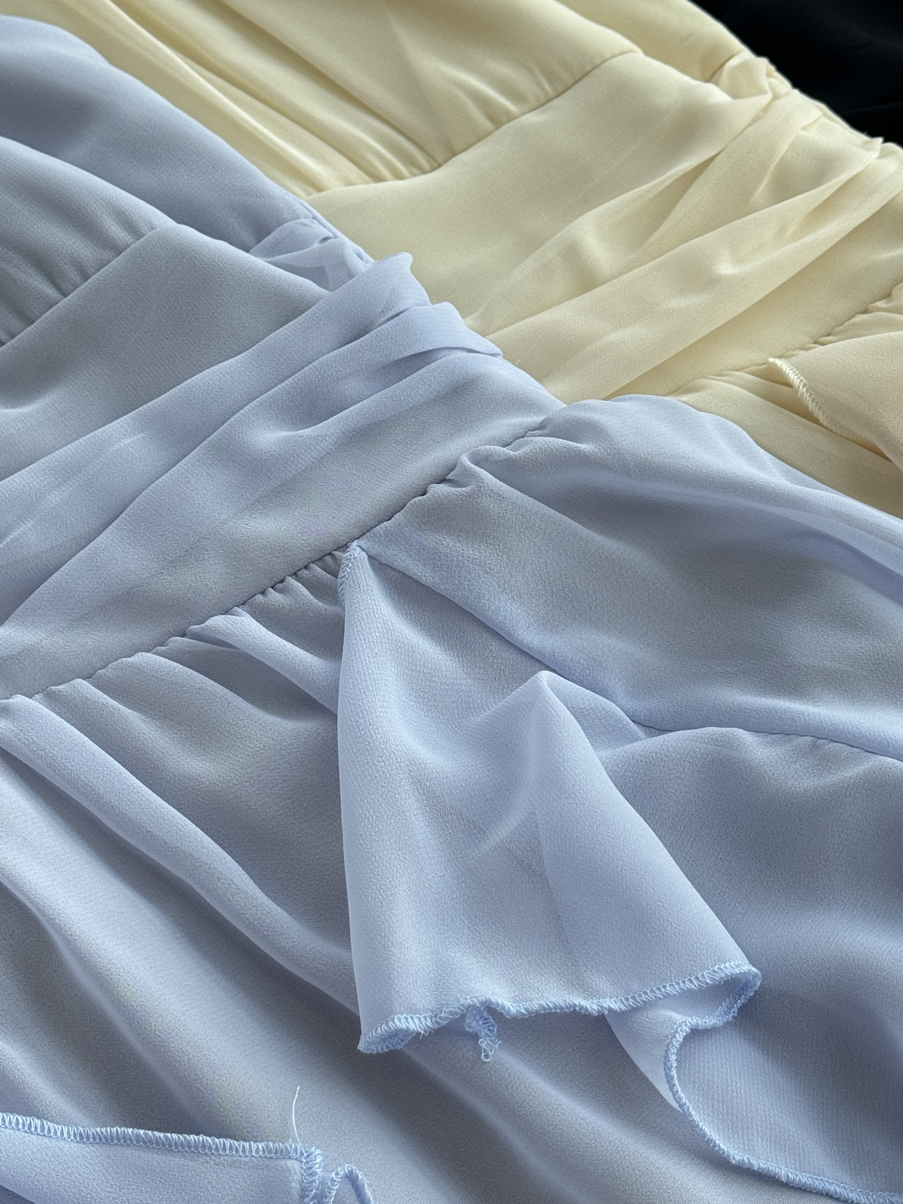 仙气挂脖雪纺连身裙