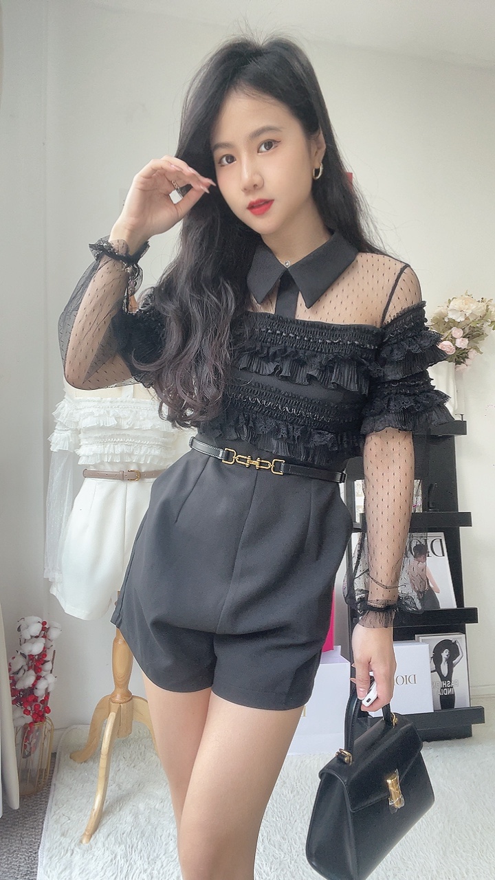 宫廷蕾丝连体裤