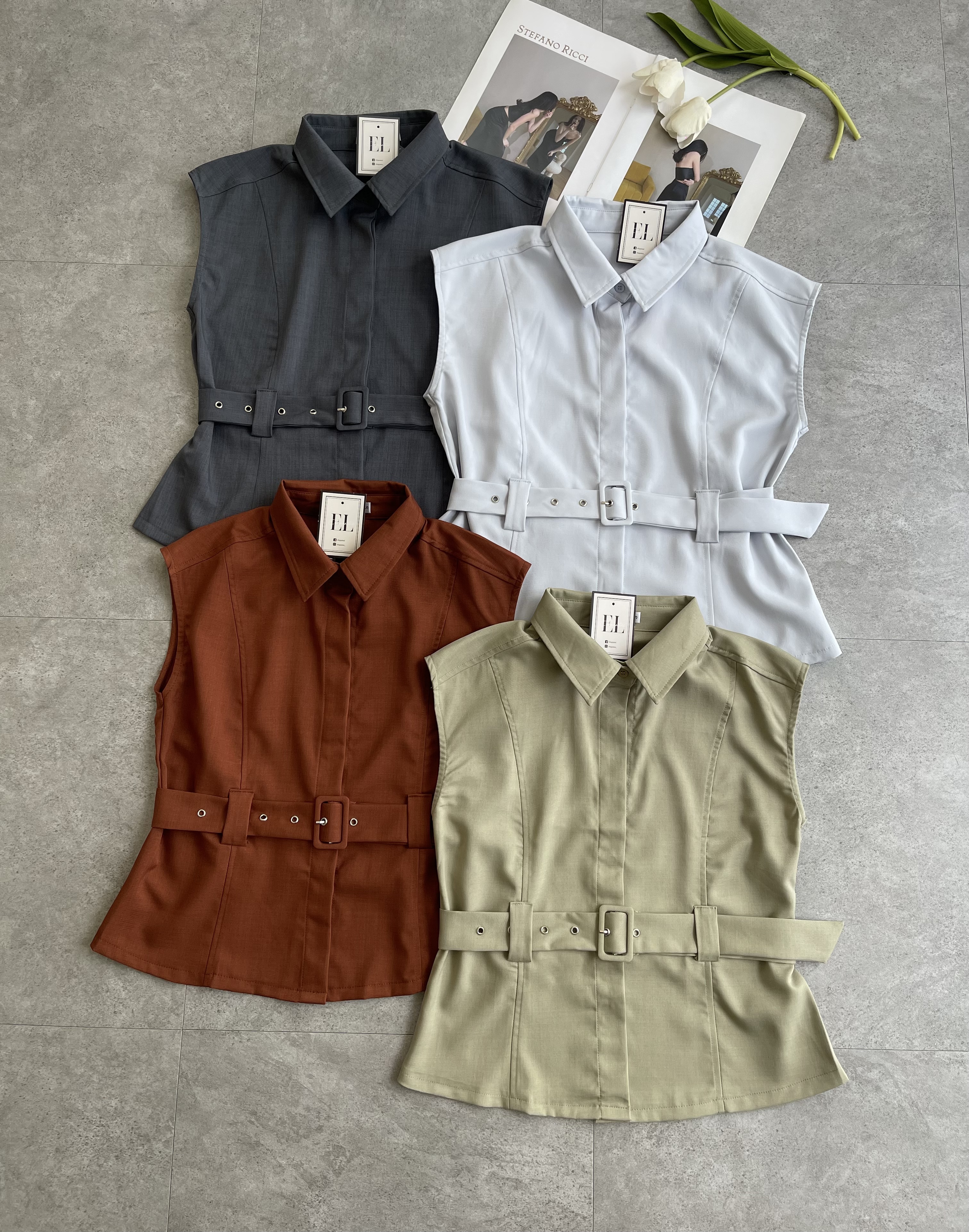 Smartwear滑面过肩腰带Top