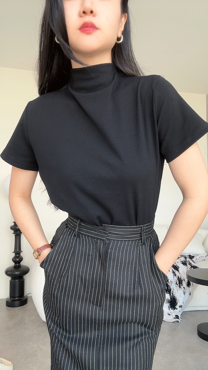 高领短袖Tee 超好看💕