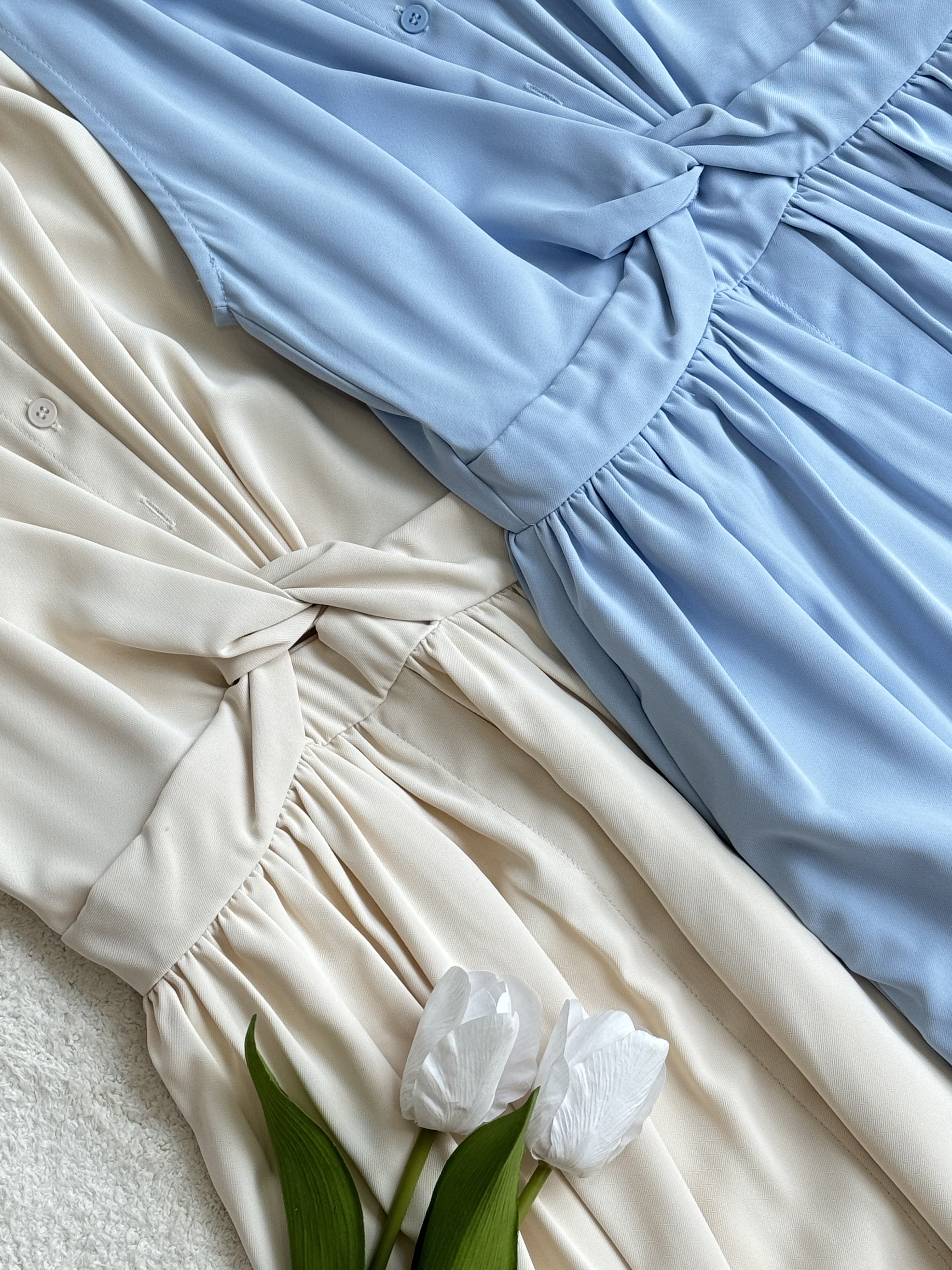 气质挂脖无袖连衣裙