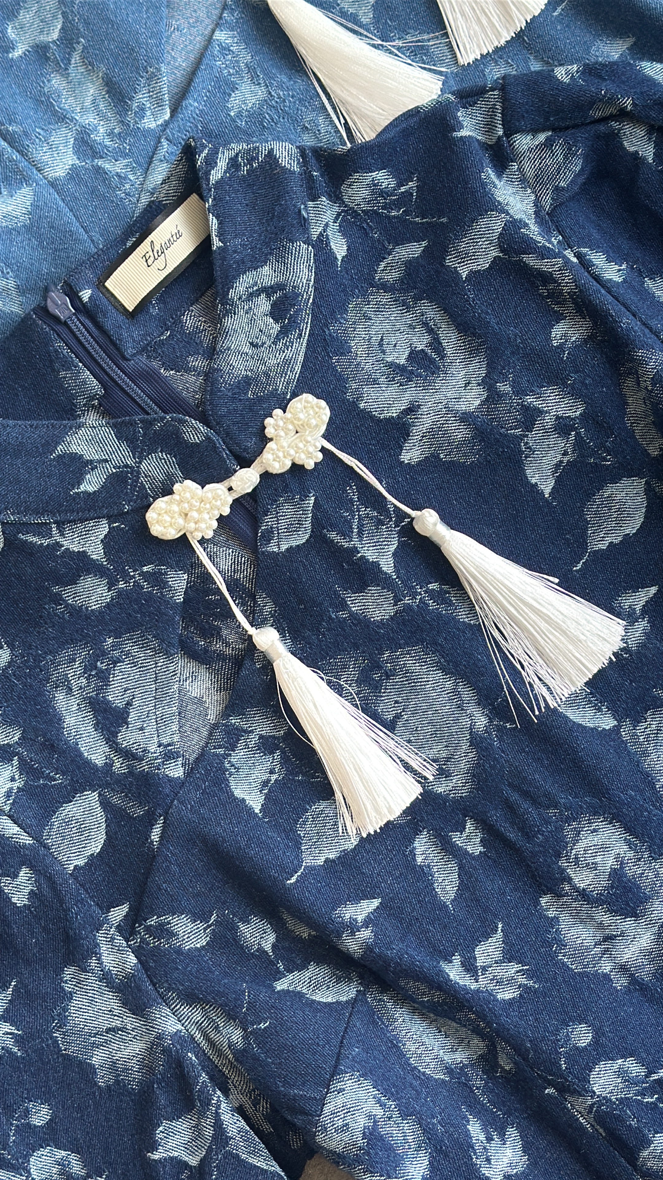 《新年》牛仔短袖连身裙